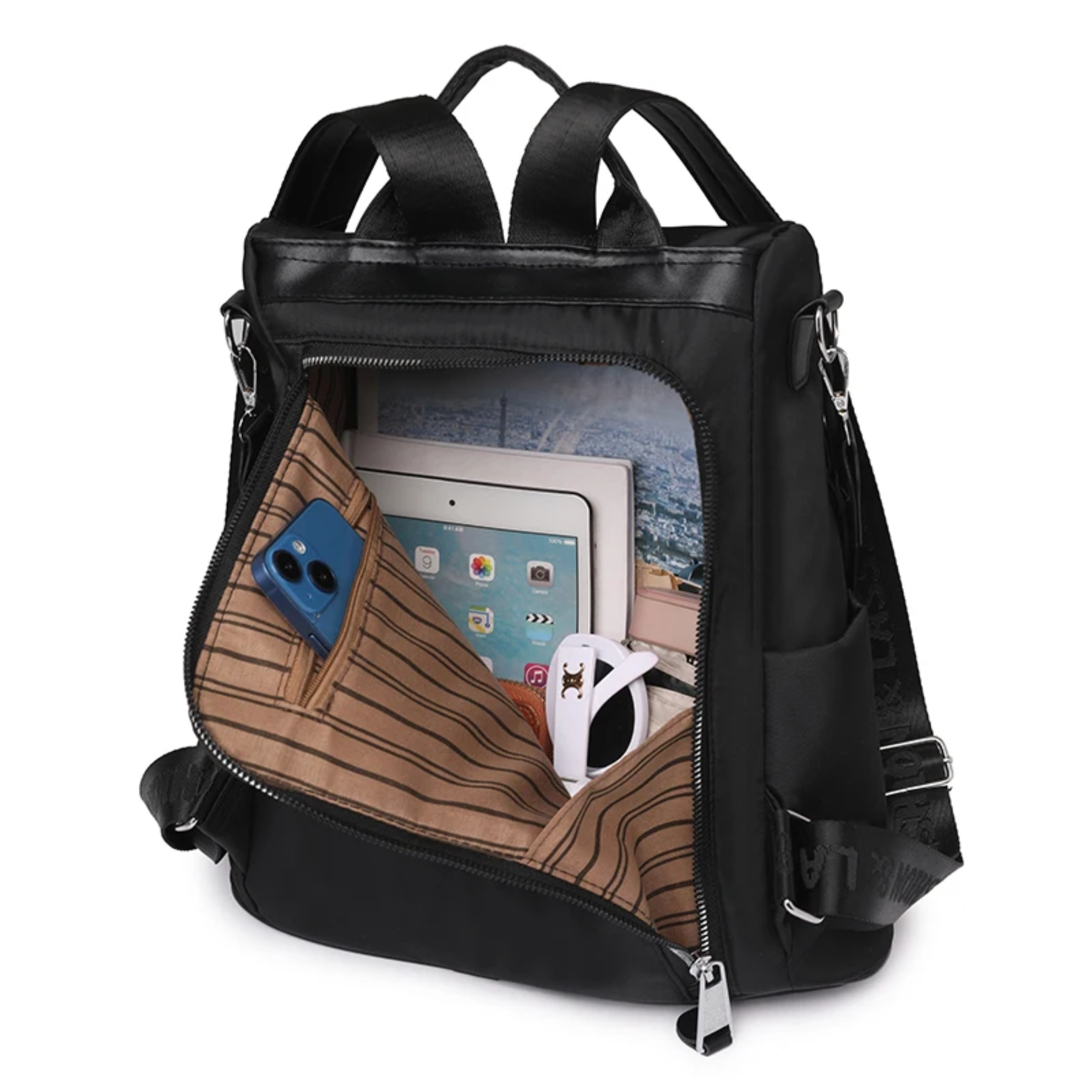 Mochila Bolsa Feminina StyleClass + Duas Carteiras de Brinde