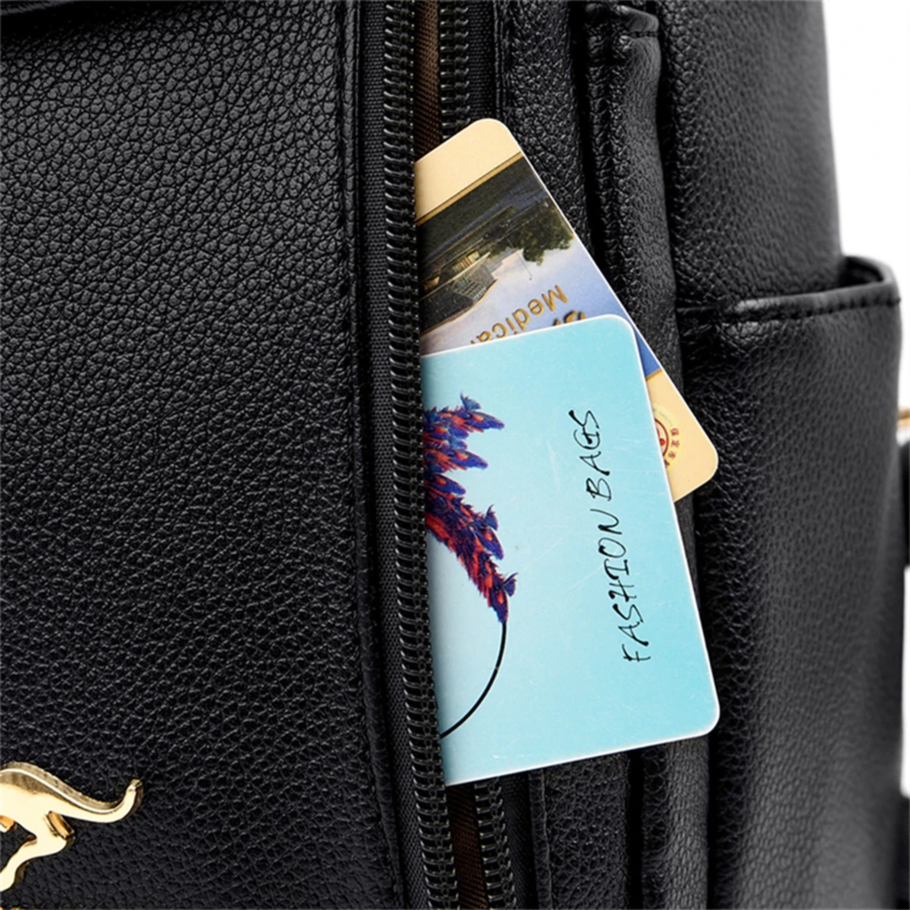 Mochila Feminina Preta KMFFLY