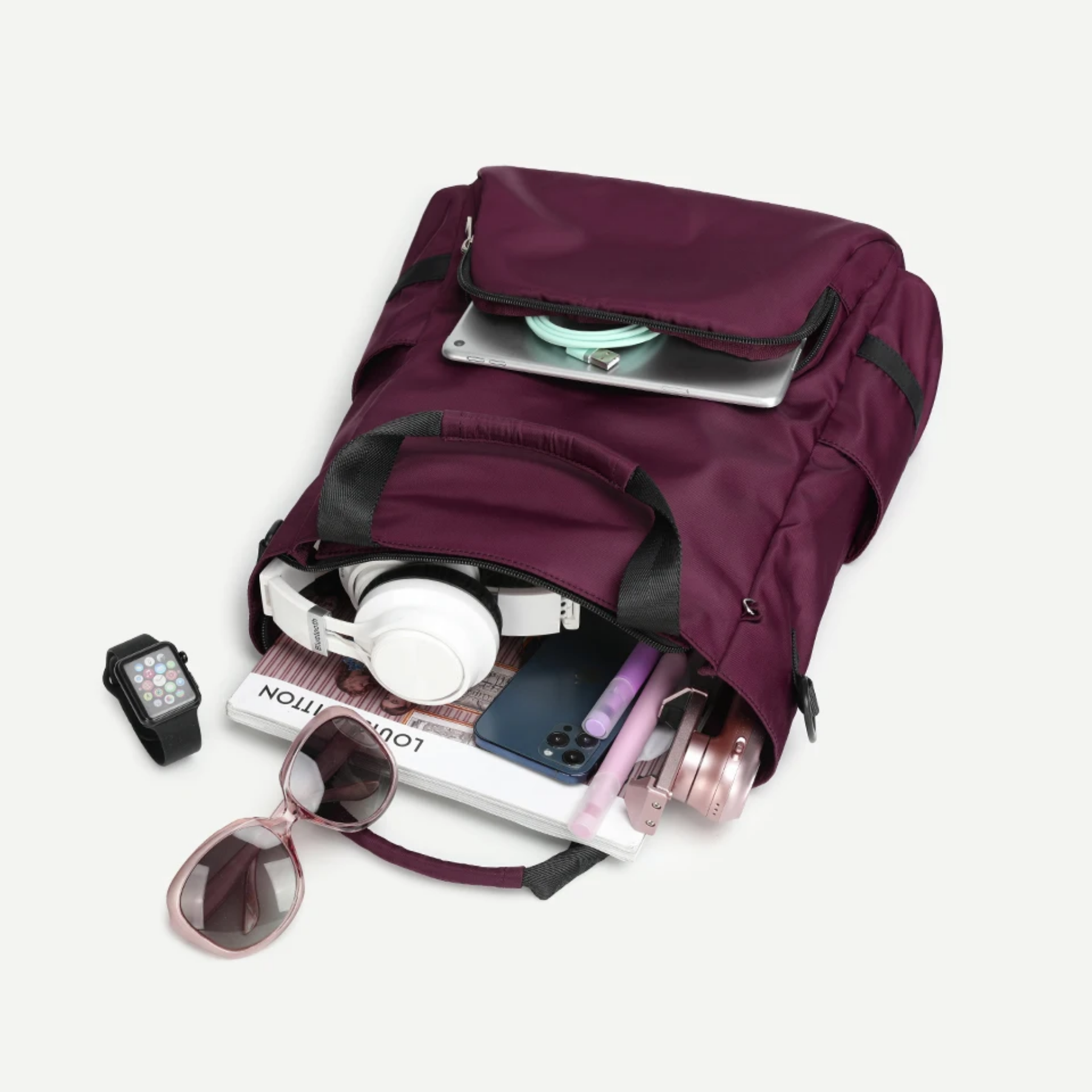 Bolsa Feminina Mochila Fashion 3 em 1 Leopnu