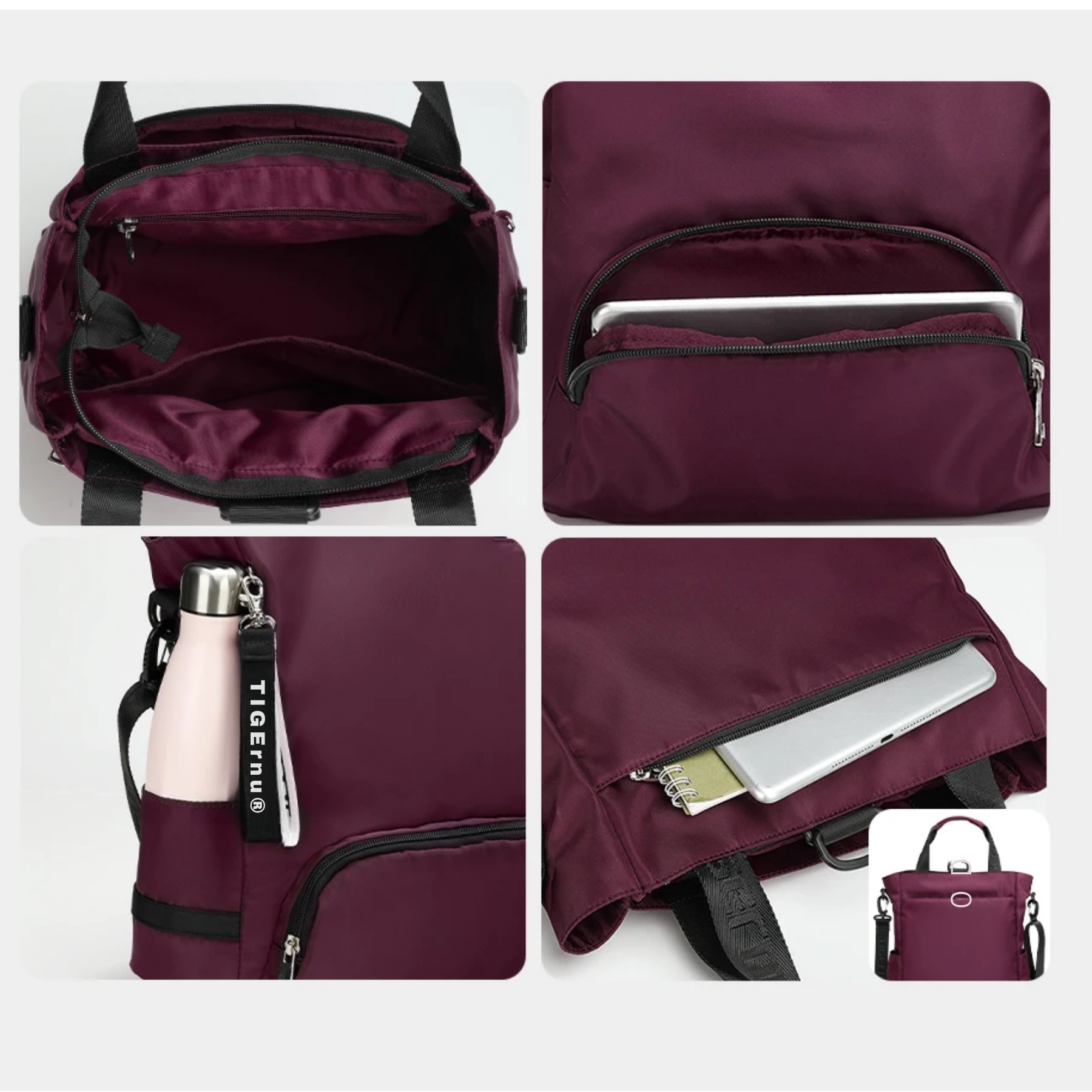 Bolsa Feminina Mochila Fashion 3 em 1 Leopnu
