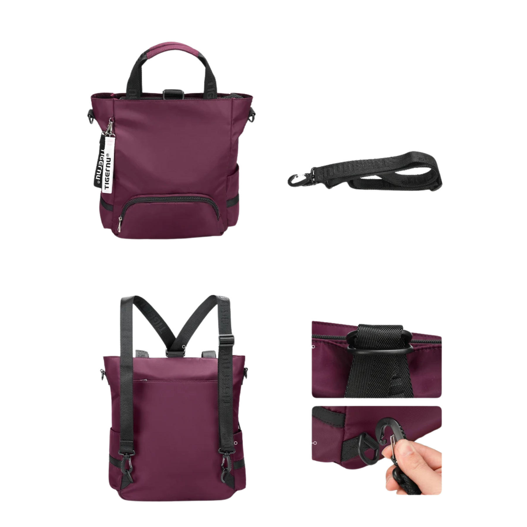 Bolsa Feminina Mochila Fashion 3 em 1 Leopnu