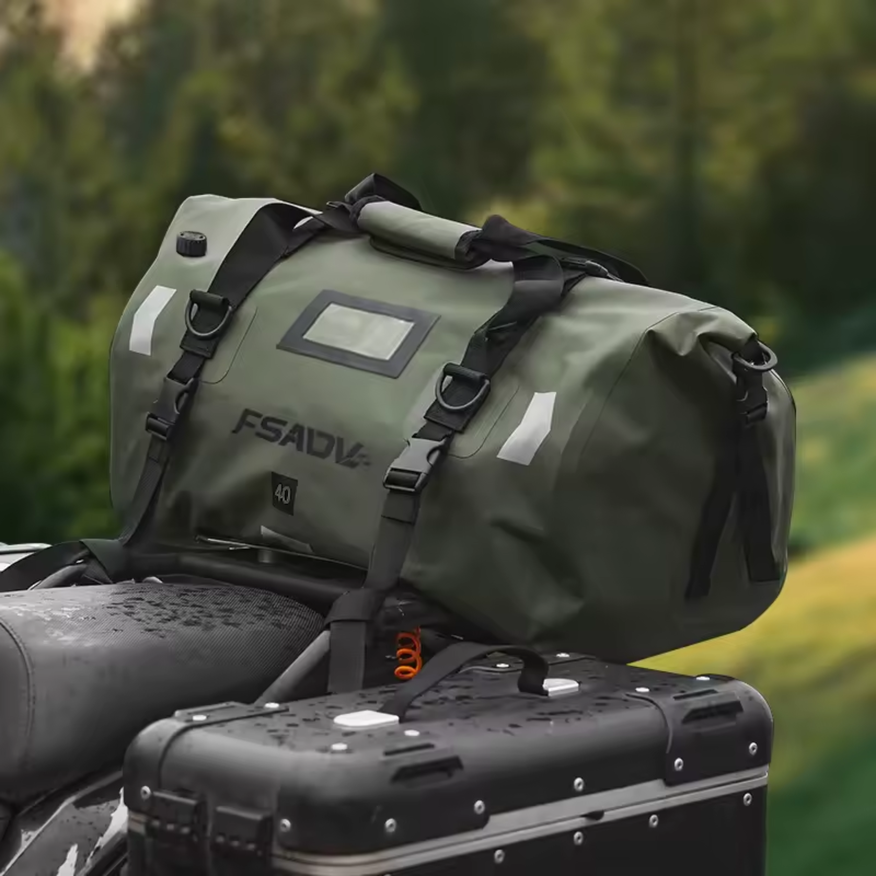 Bolsa Para Moto Impermeável Masculina Motowolf