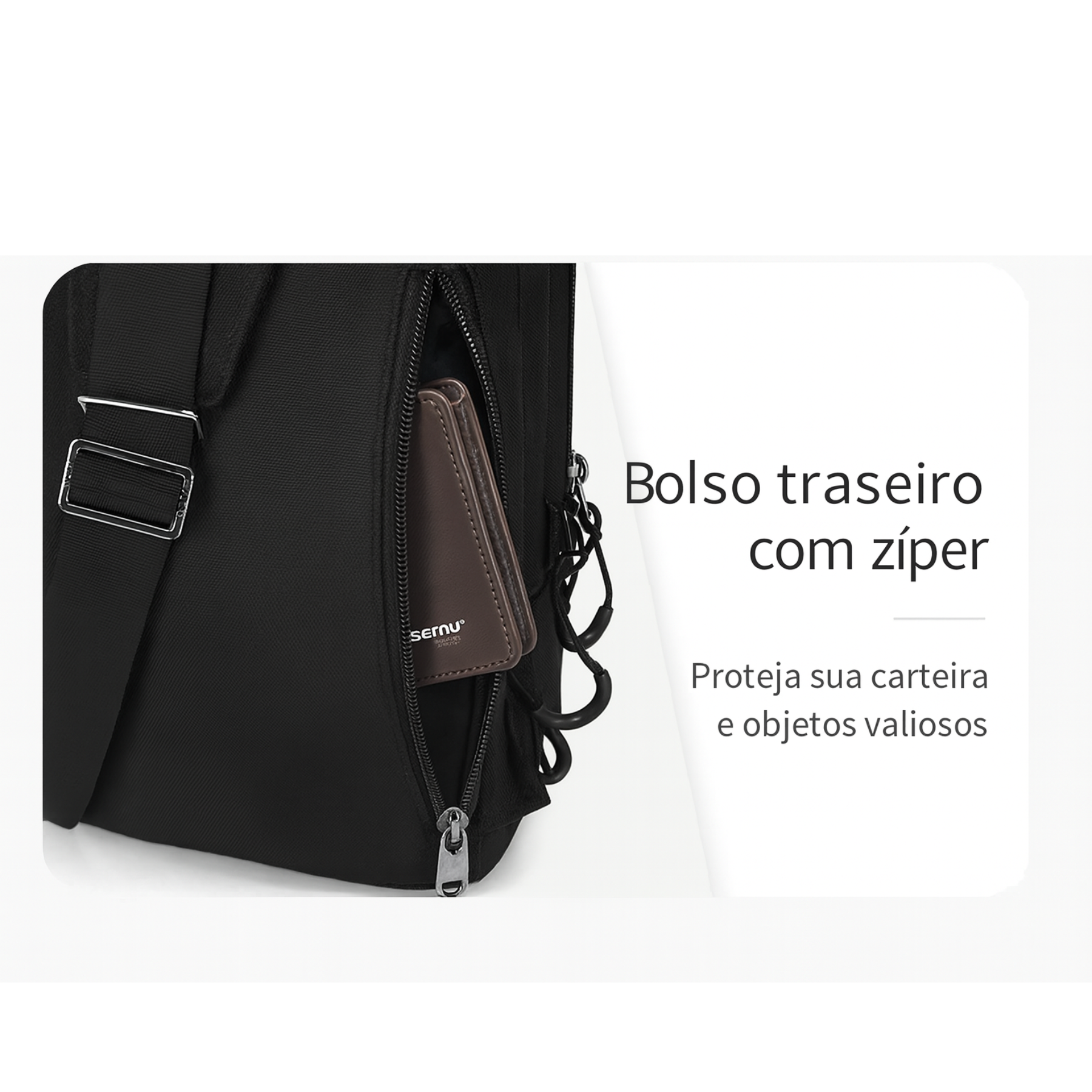 Bolsa Masculina Transversal Leopnu