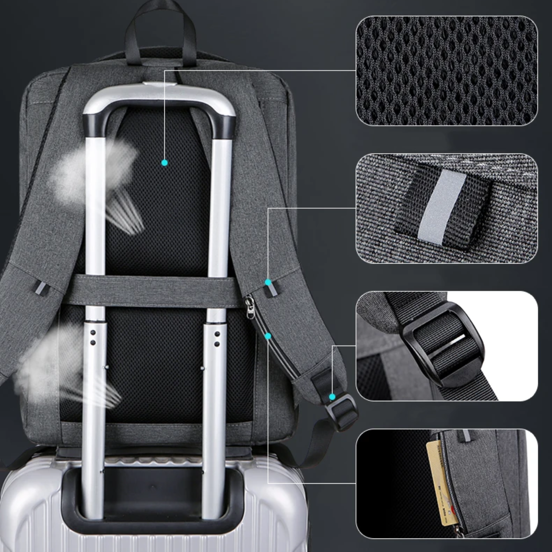 Mochila Para Notebook Masculino TechGuard