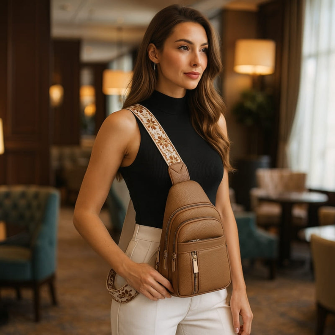 Modelo Bolsa Transversal Feminina Bella Viége