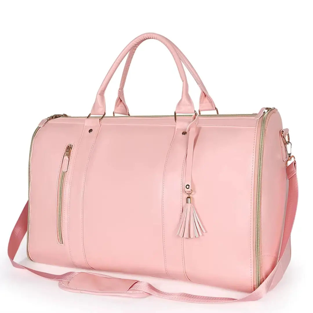 bolsa de viagem rosa feminina