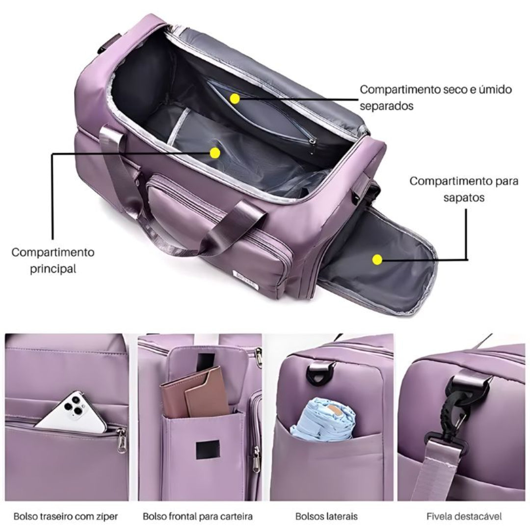 Bolsa Viagem Feminina com Compartimentos