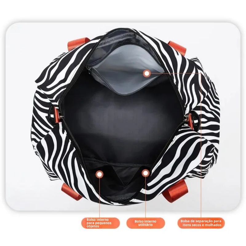 Bolsa Viagem Feminina Compartimento Interno
