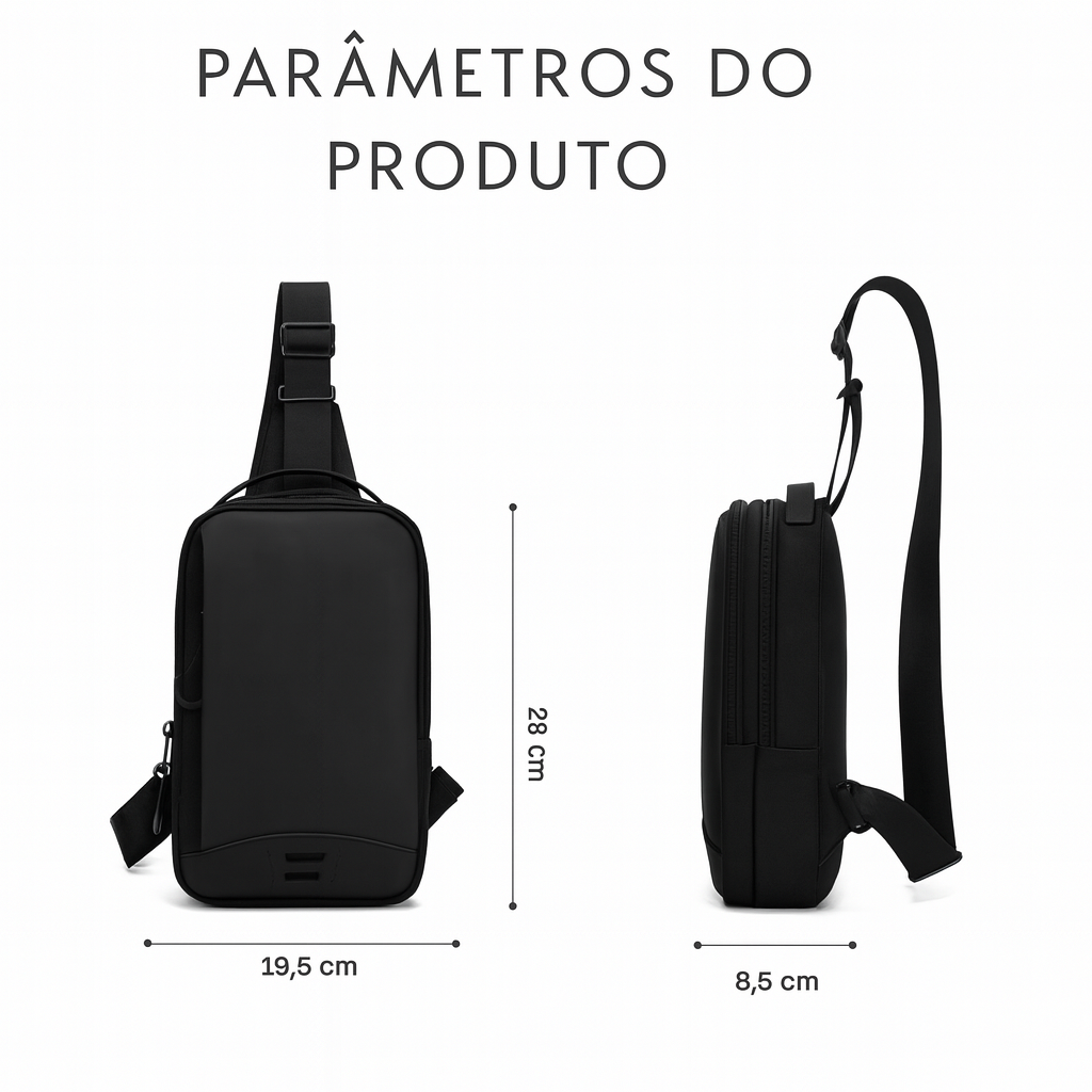 Bolsa Masculina transversal Leopnu