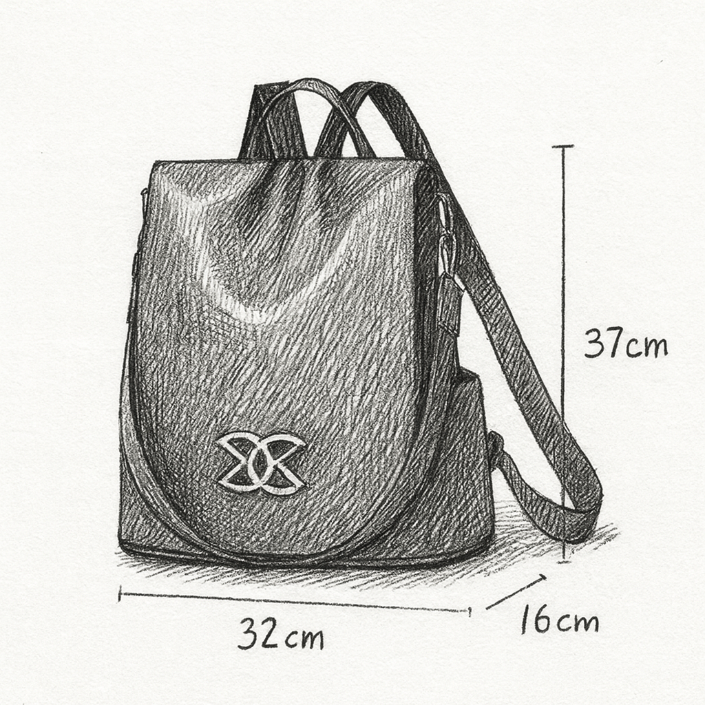 Mochila Bolsa Feminina StyleClass + Duas Carteiras de Brinde