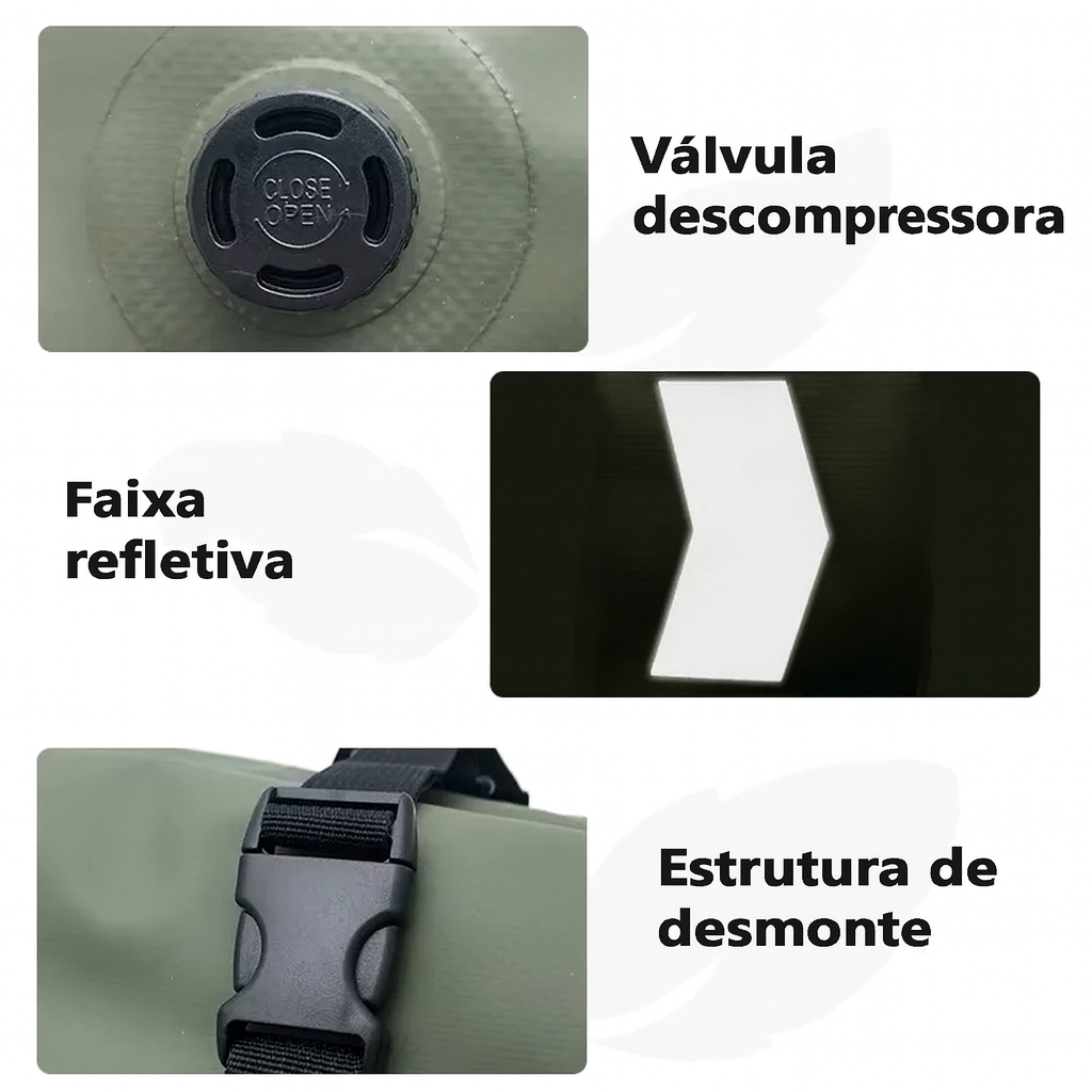 Bolsa Para Moto Impermeável Masculina Motowolf