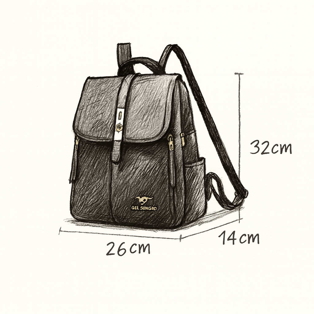 Mochila Feminina De Couro Premium KMFFLY