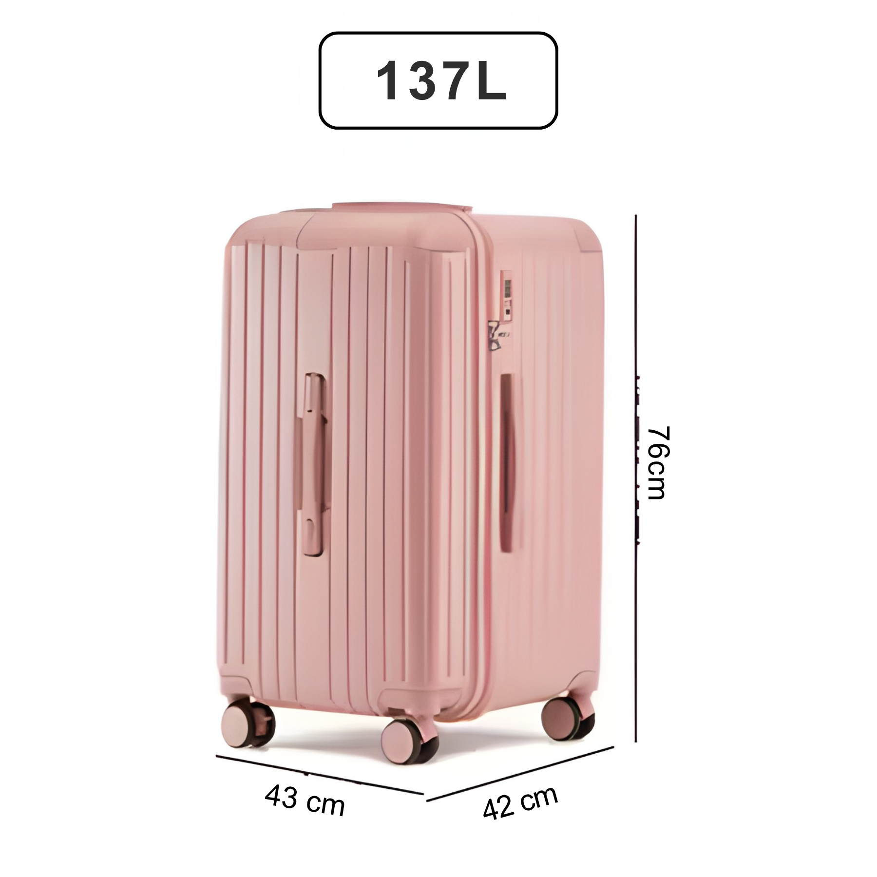 Mala De Viagem Feminina AeroTitan Pro Rosa
