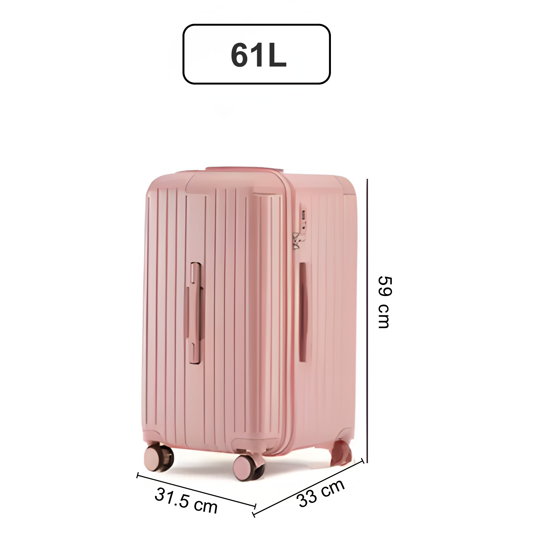 Mala De Viagem Feminina AeroTitan Pro Rosa