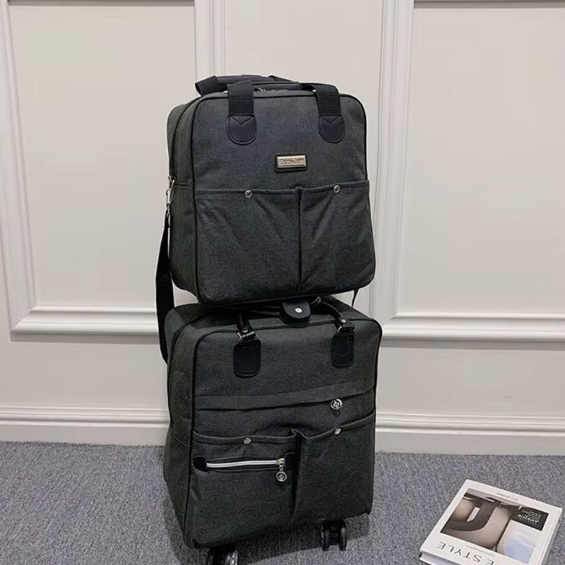 Kit Mala De Viagem 2 Peças Feminina TravelFlex Duffel Bagagem Vip