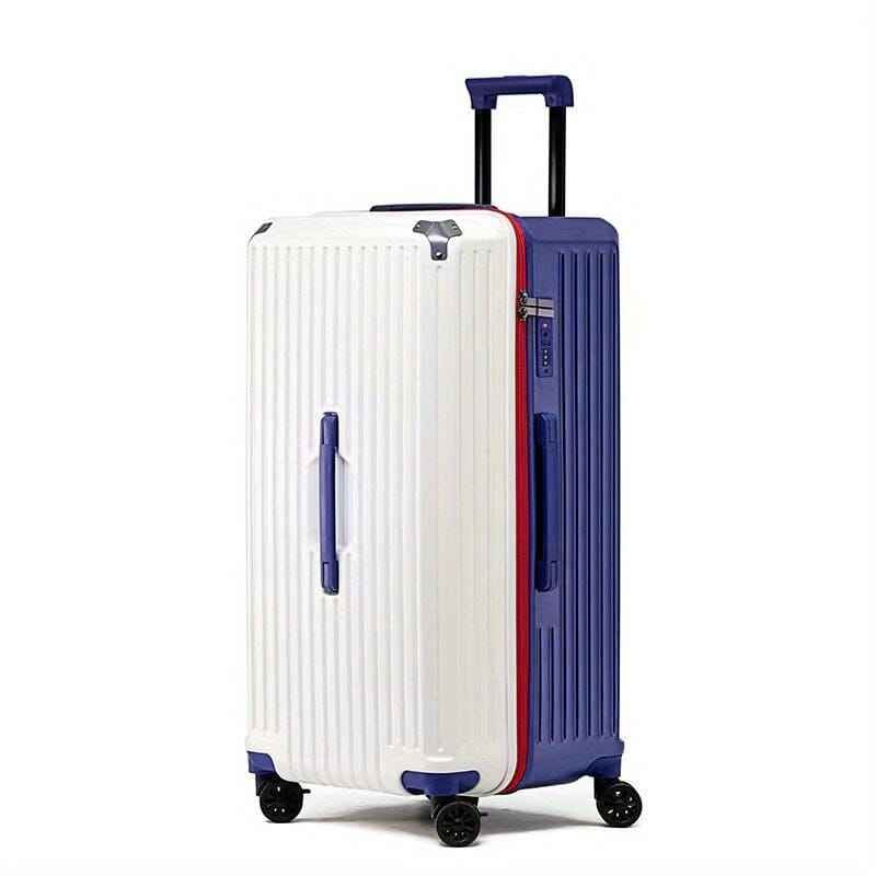 Mala de Viagem Grande FlexTrek Azul e Branco