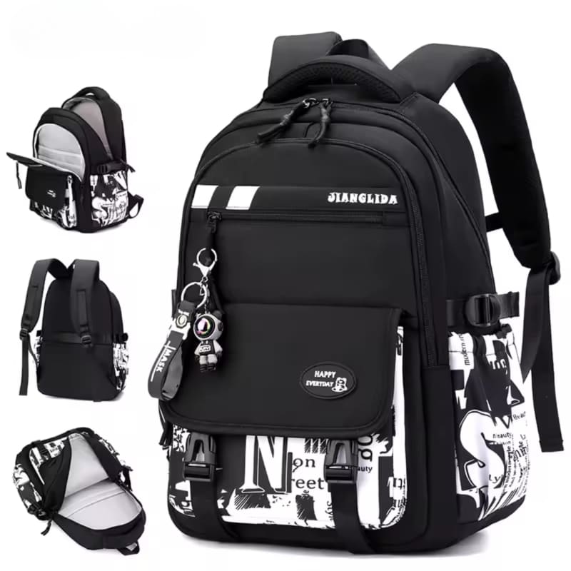 Mochila Infantil Masculino AstroKid Preto