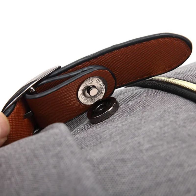 Fecho Mochila Masculina CanvasCraft – Lona Premium