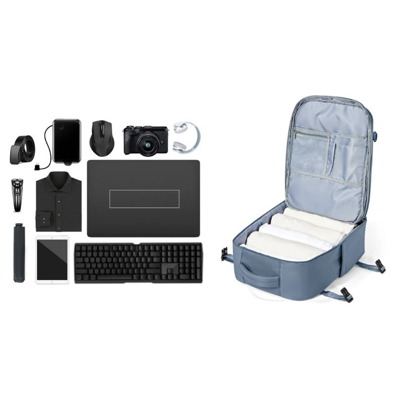 Mochila Viagem Feminina Divisórias