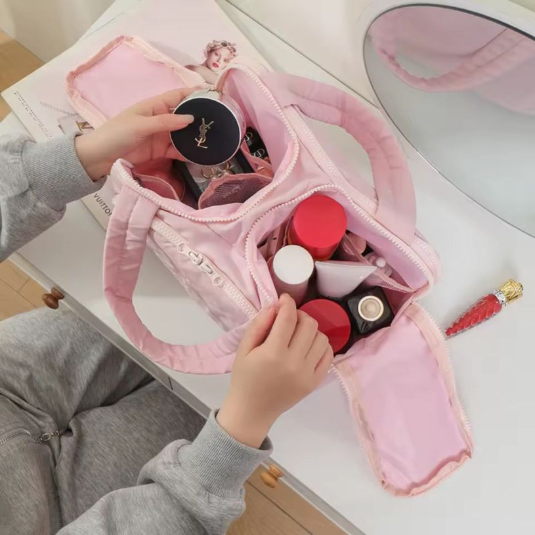 Necessaire Maquiagem Feminina Rosa Lumière
