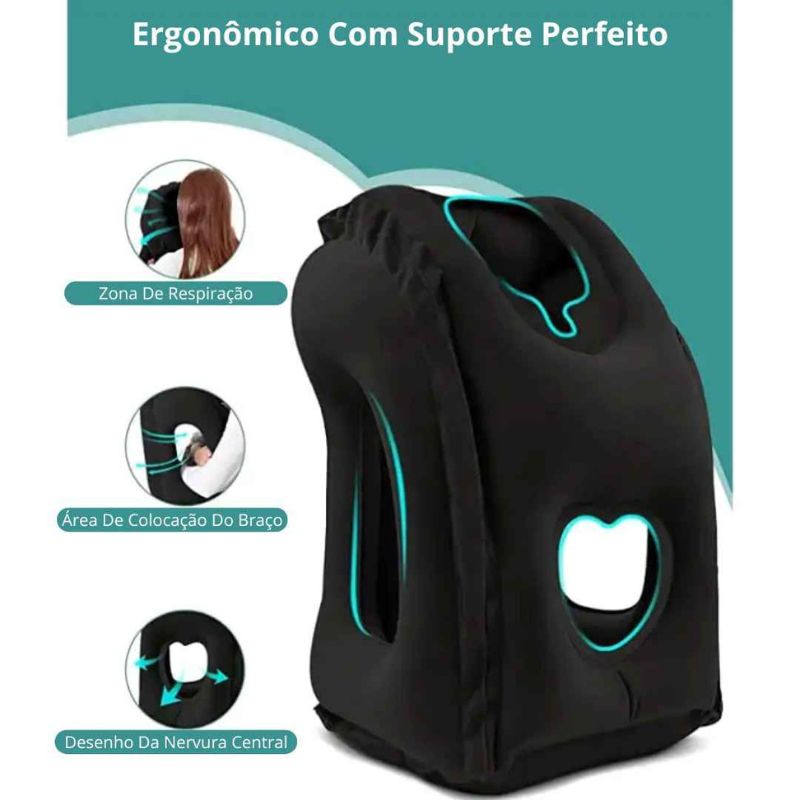 Travesseiro Ergonômico De Viagem AirComfort
