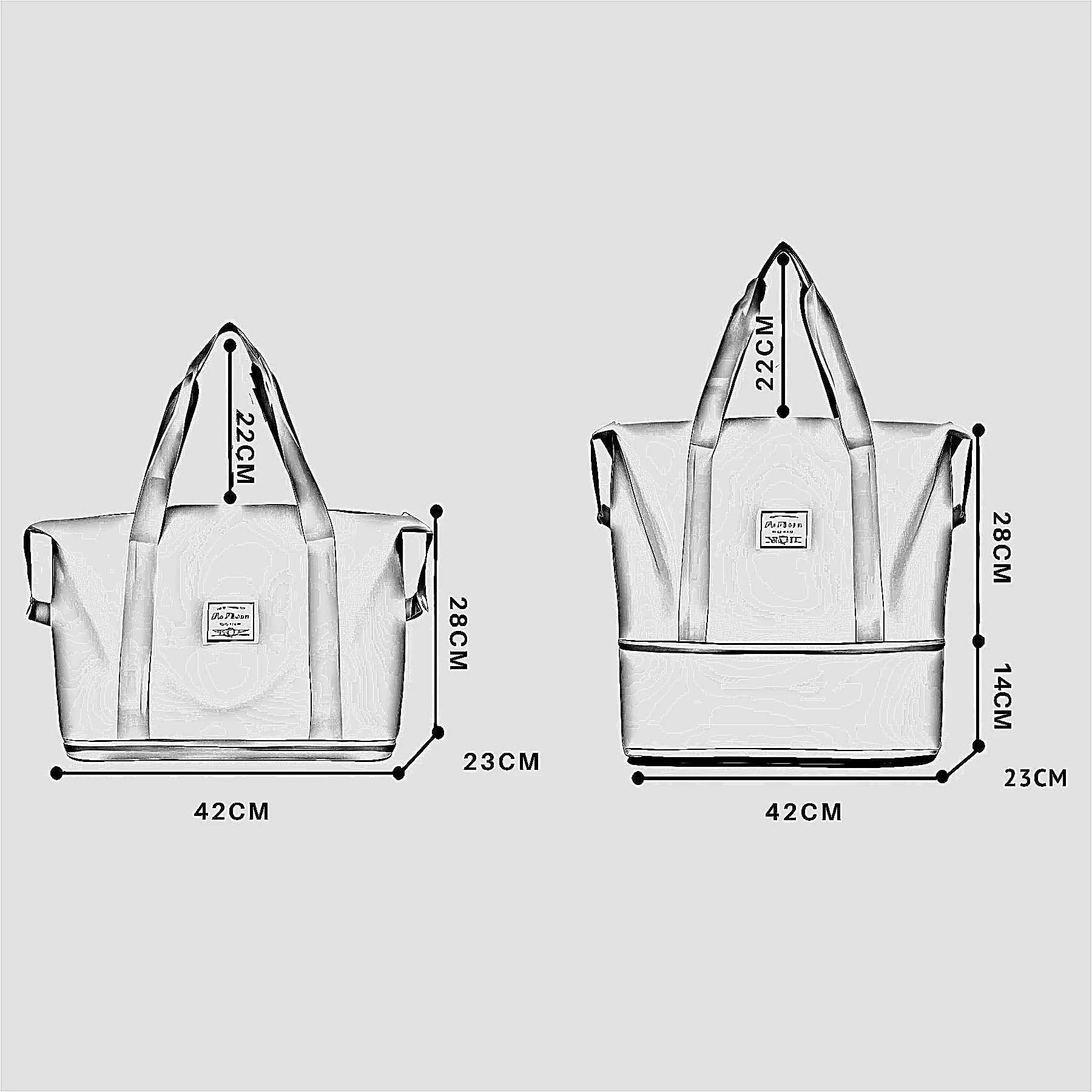 Bolsa de Viagem Feminina Roxa em Nylon Voyage