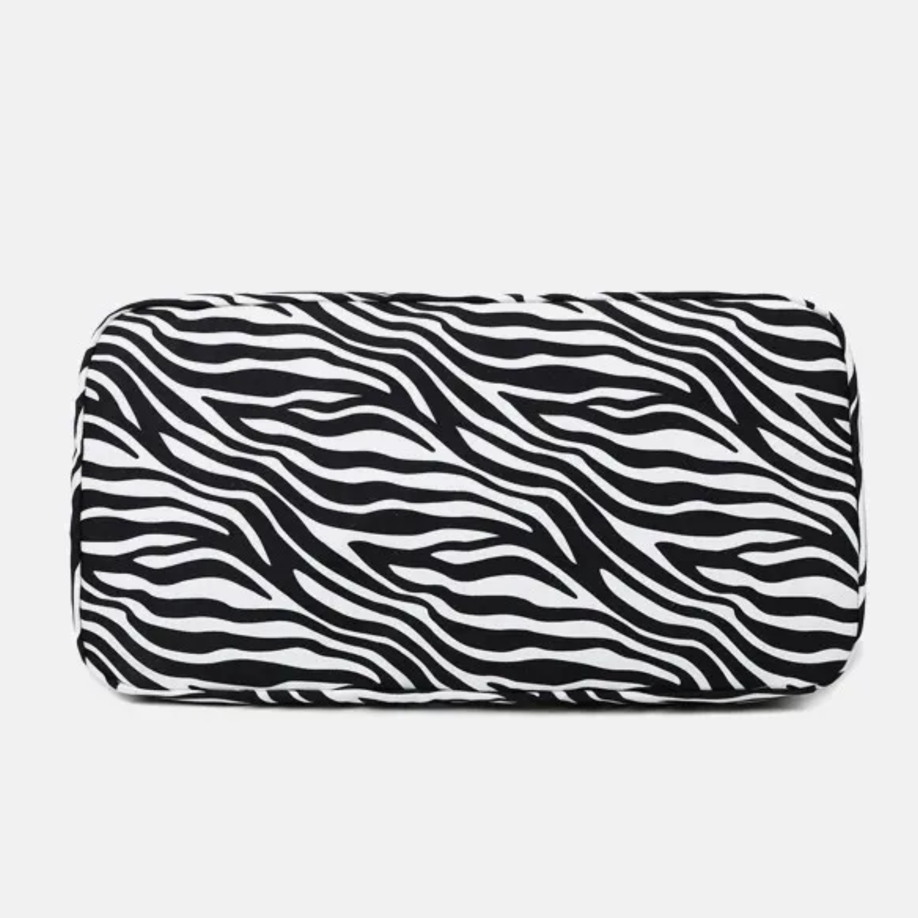 Bolsa esportiva feminina estampa zebra, prática para academia, viagens ou uso diário.