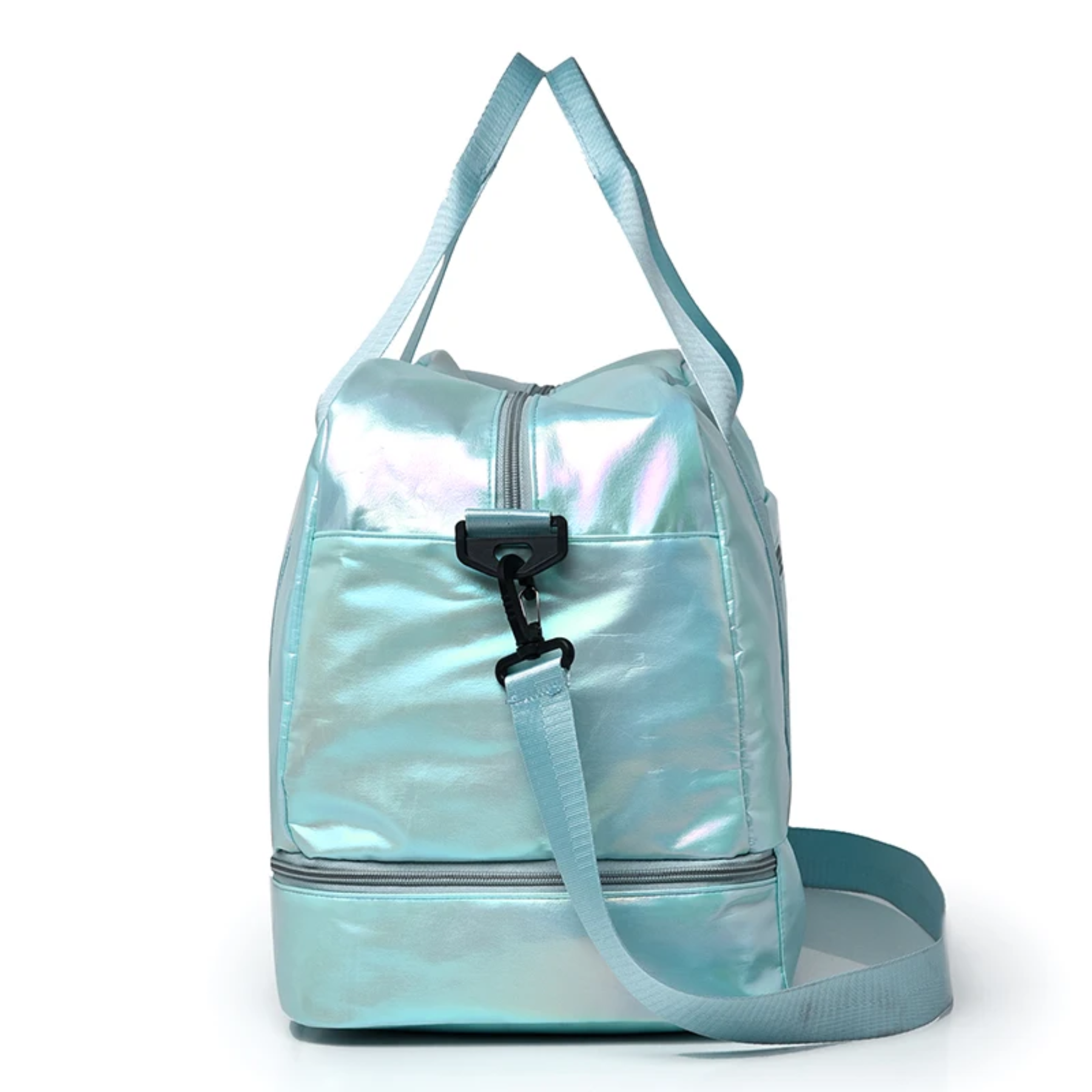 Compartimento seco/molhado da bolsa feminina azul AOTTLA para roupas úmidas