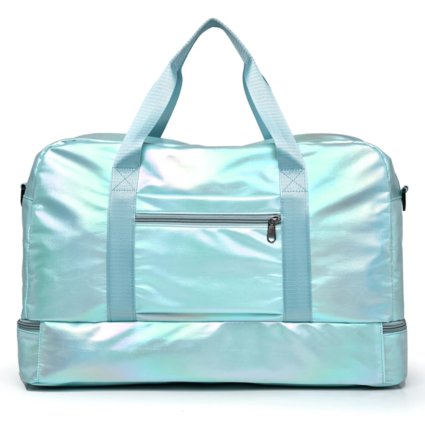 Bolsa feminina AOTTLA azul comportando notebook e acessórios pessoais