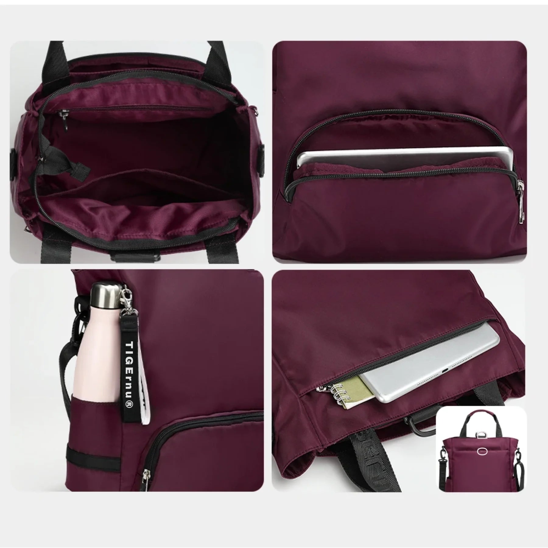 Mochila Bolsa Feminina Fashion 3 em 1 Leopnu