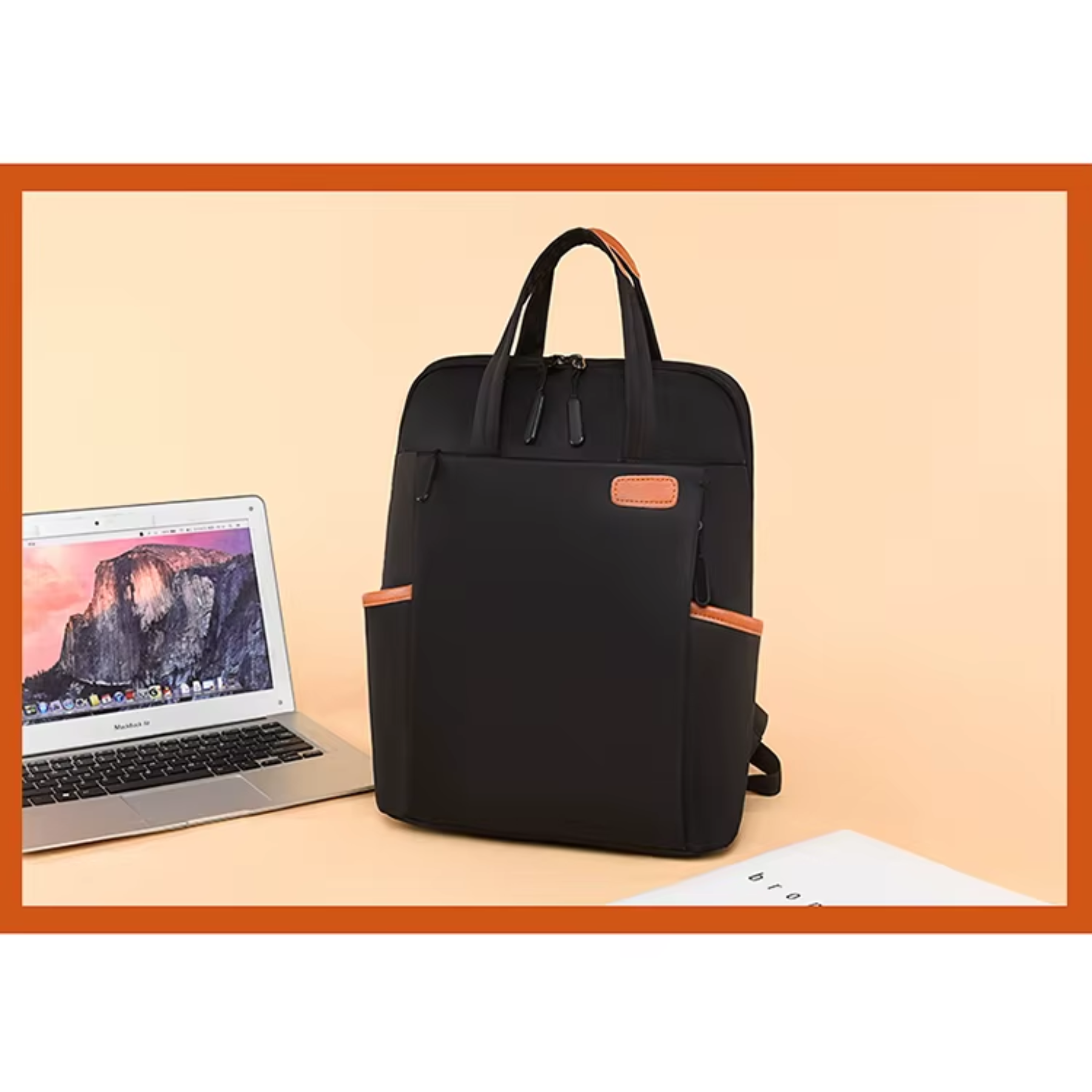 Bolsa Mochila Feminina Riliwil Oxford Preta