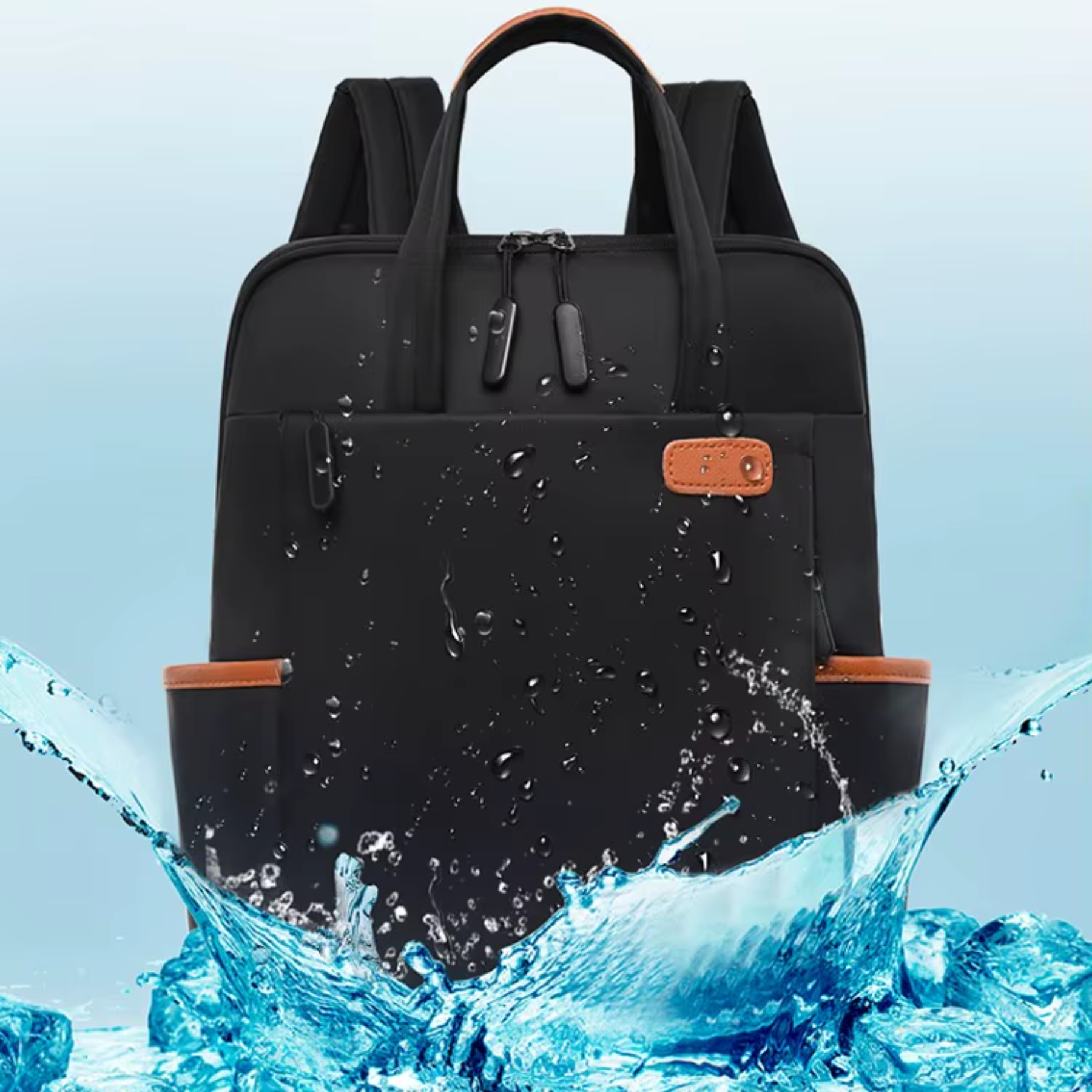 Bolsa Mochila Feminina Riliwil Oxford Preta