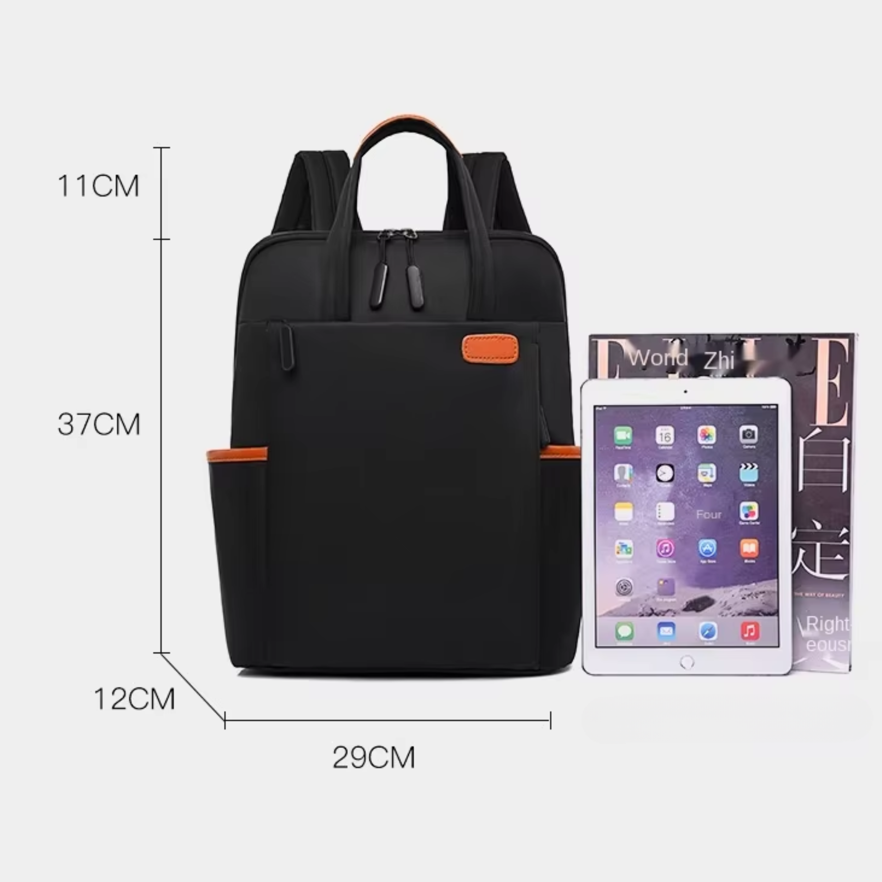 Bolsa Mochila Feminina Riliwil Oxford Preta