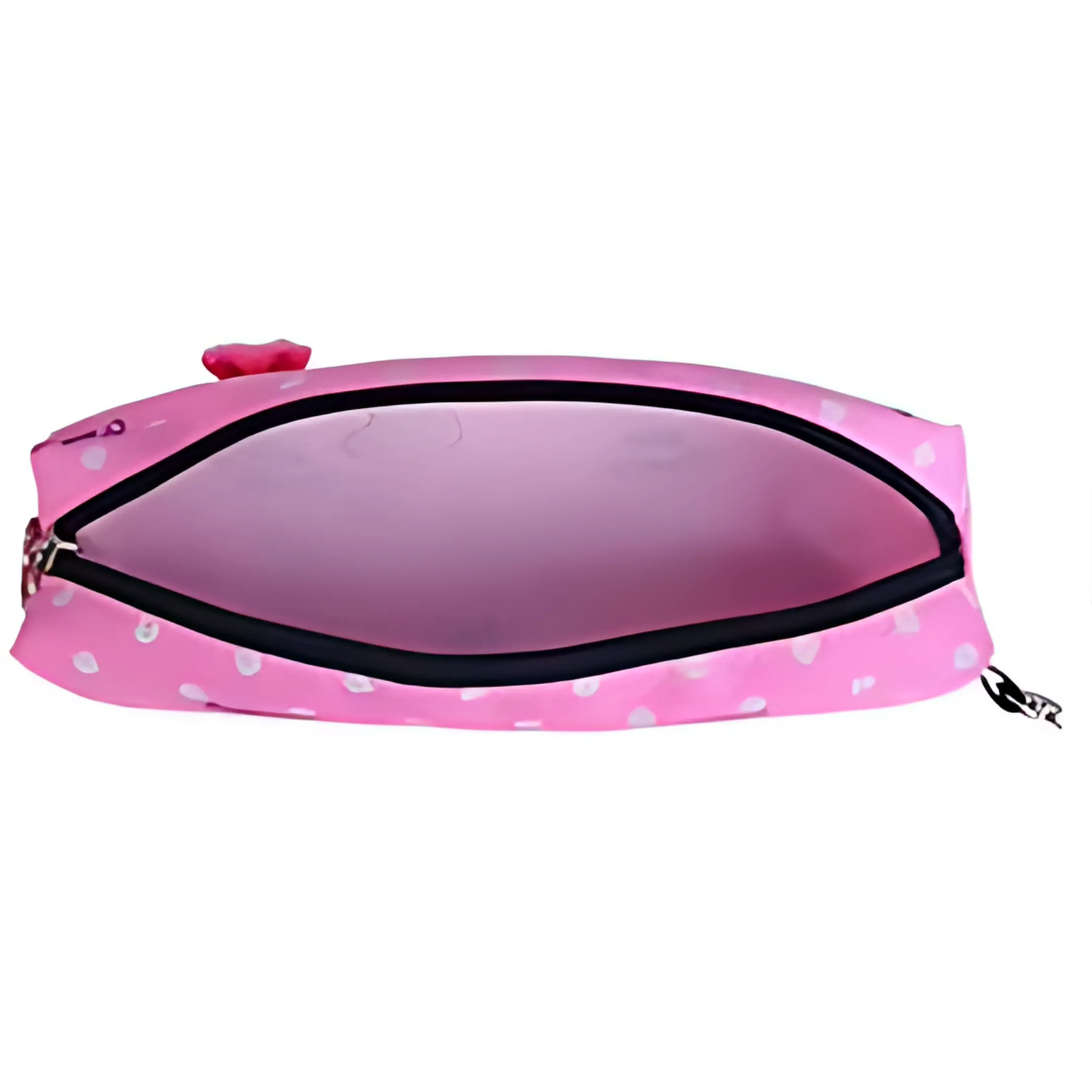 Bolsinha/estojo rosa do kit CharmingKid para lápis e canetinhas escolares