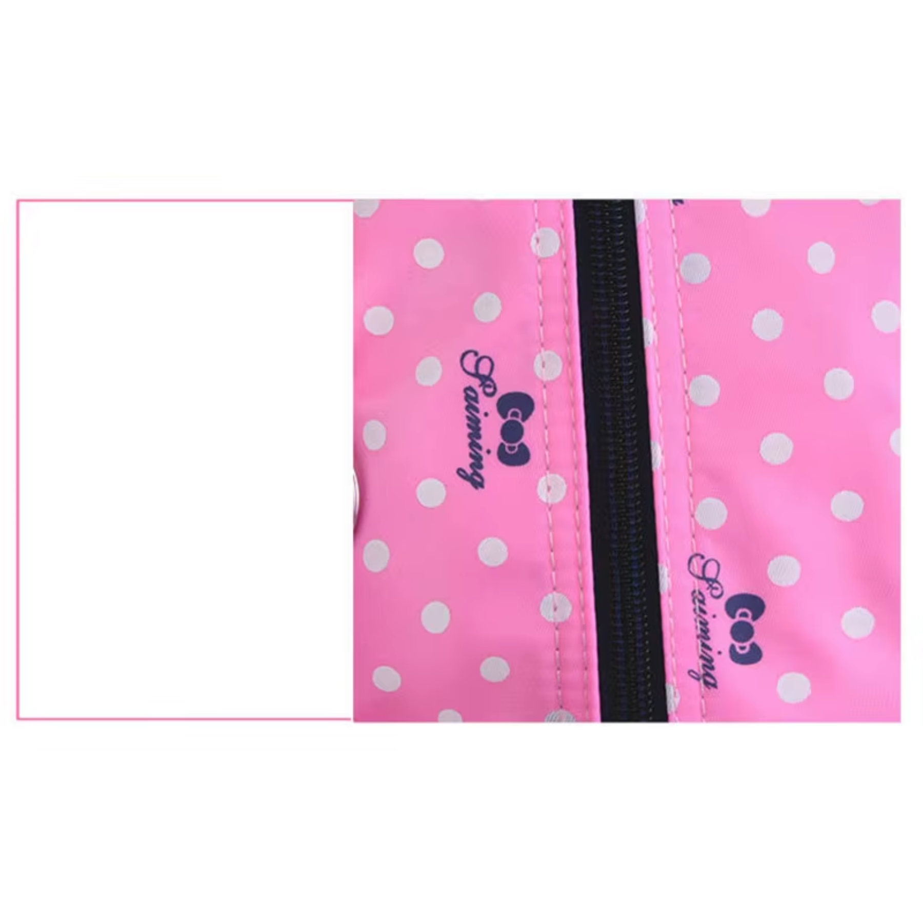Kit 3 peças CharmingKid Rosa pronto para a escola — mochila, lancheira e bolsinha