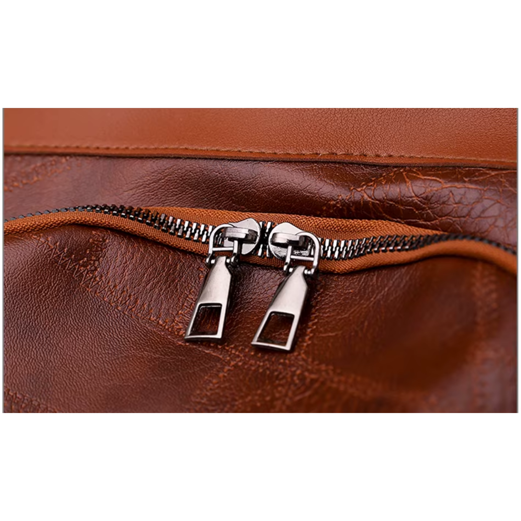 Bolsa Mochila Feminina em Couro ChicShield – Marrom (2 em 1 Bolsa)