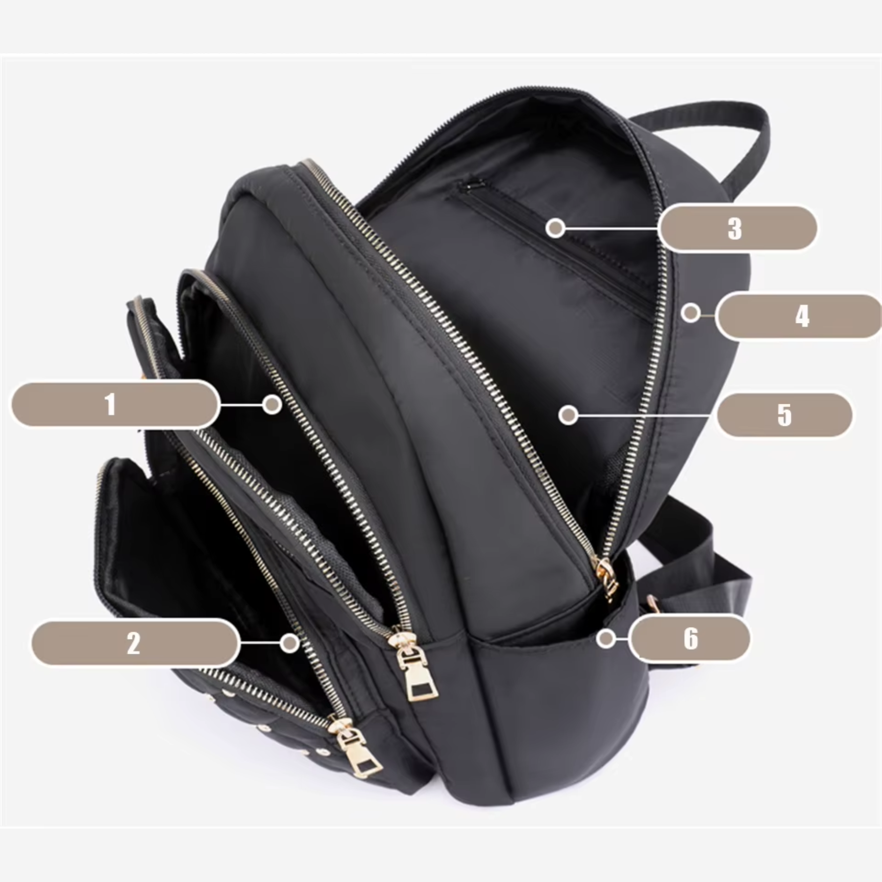 Mochila Feminina Preta ChicCarry