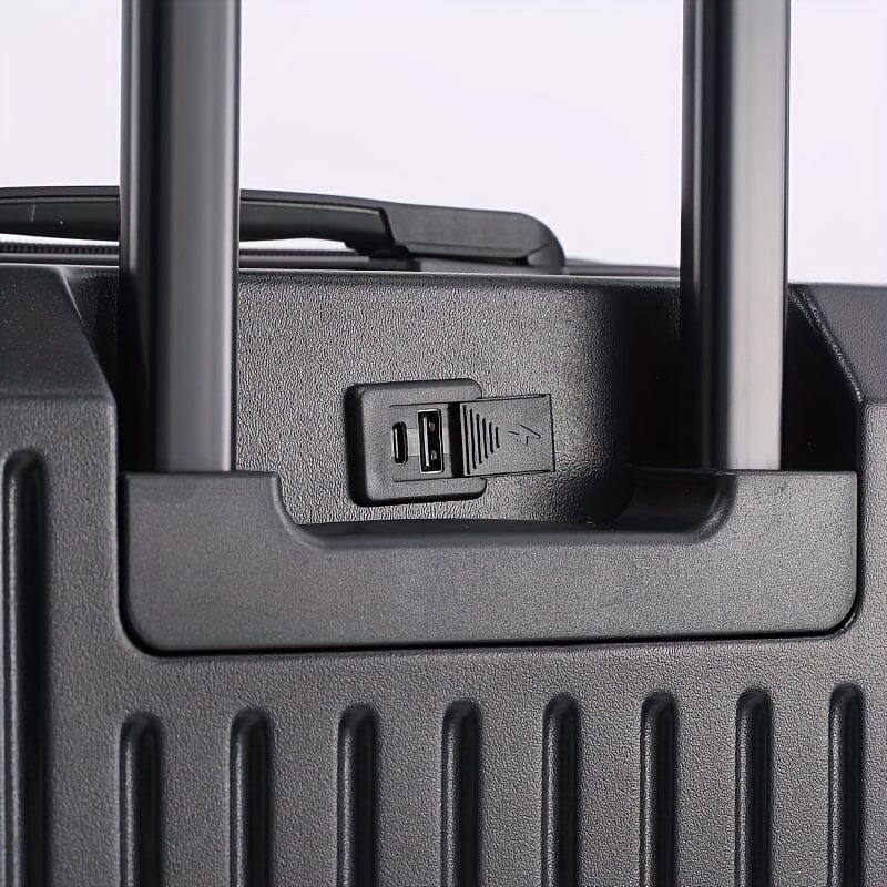 FlexTrek – A Mala que Se Adapta ao Seu Roteiro Com Porta Copos e Carregador USB Bagagem Vip