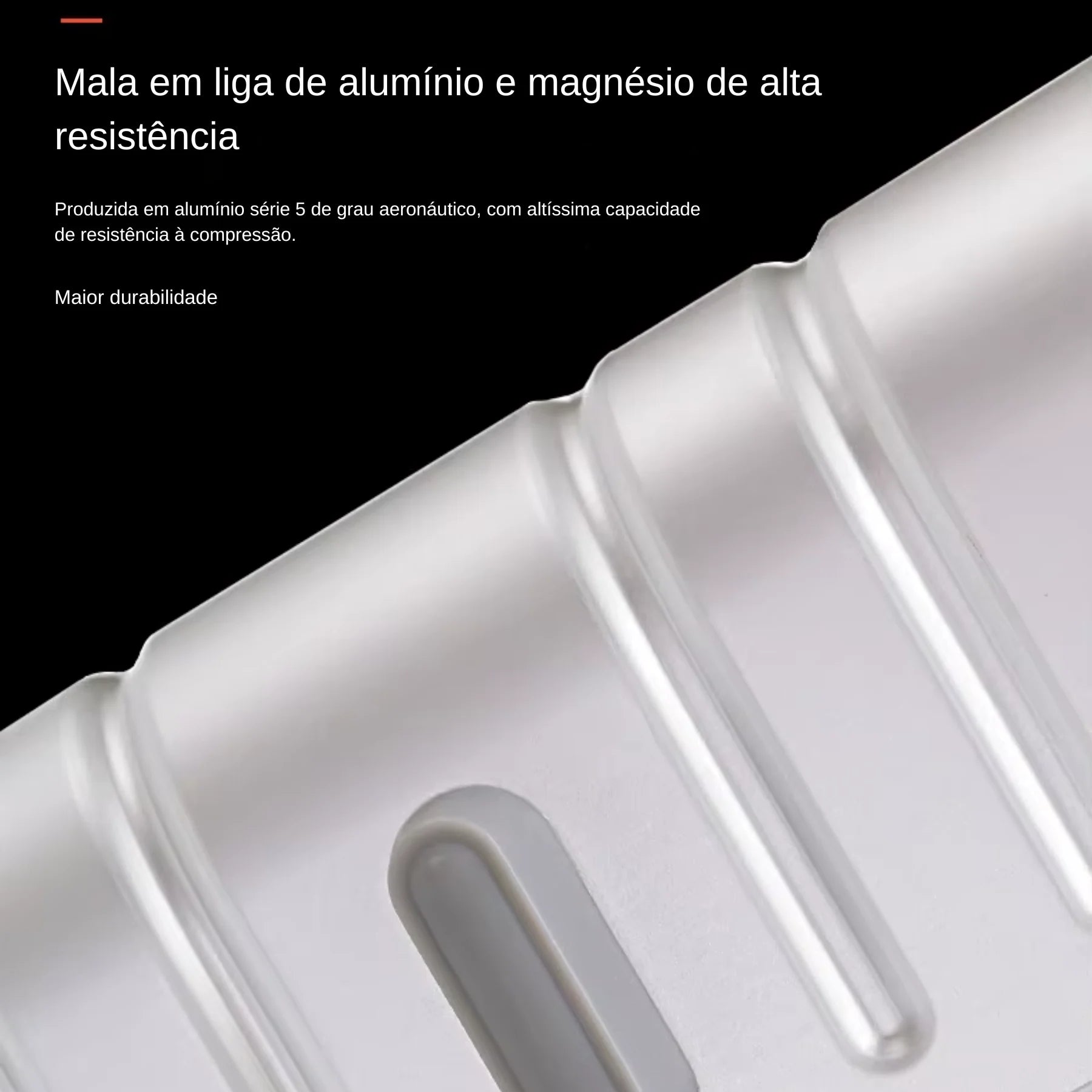 Mala de Viagem AeroTrek Alum�nio e Magn�sio � Bagagem de M�o com Rodinhas 360�