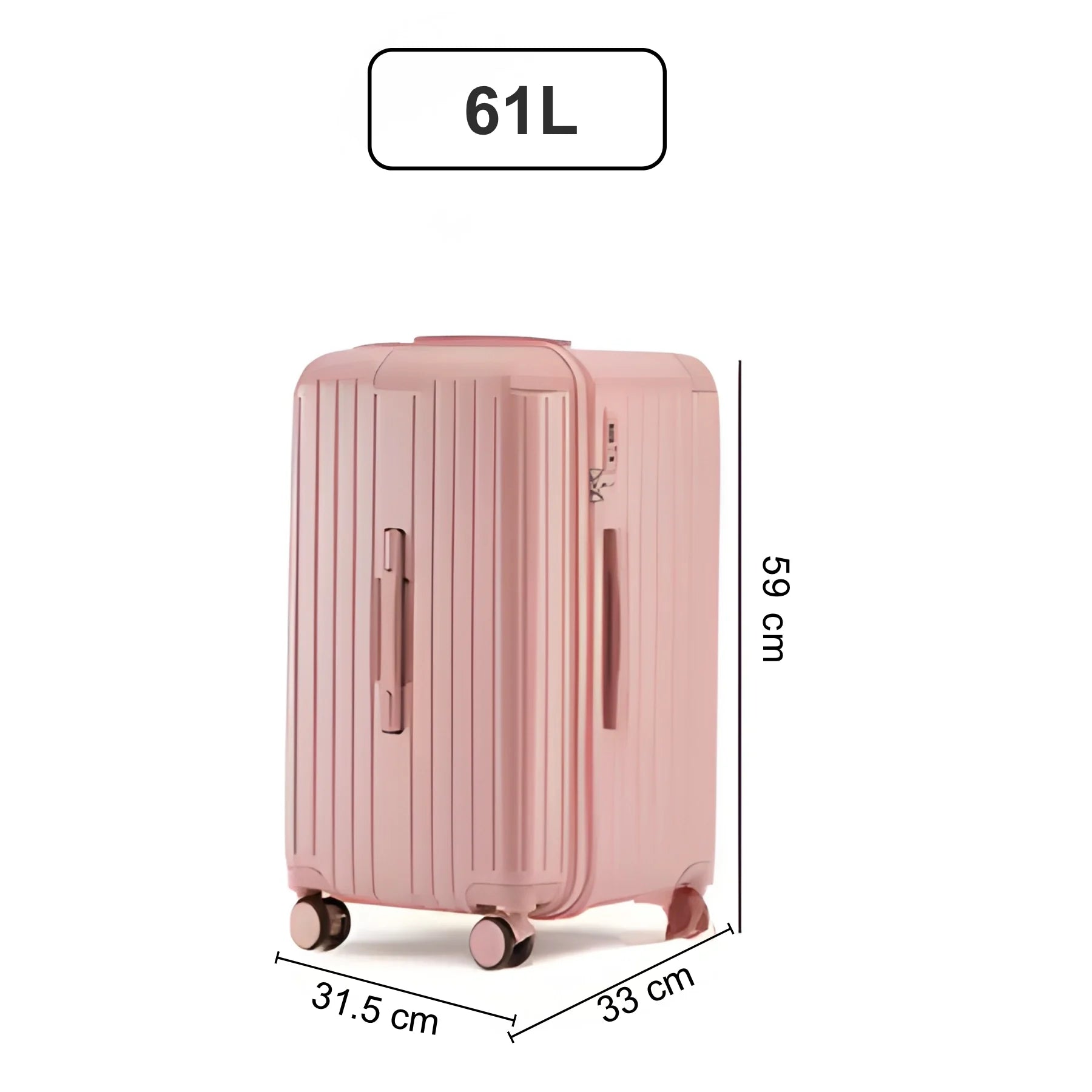 Mala De Viagem Feminina AeroTitan Pro Rosa