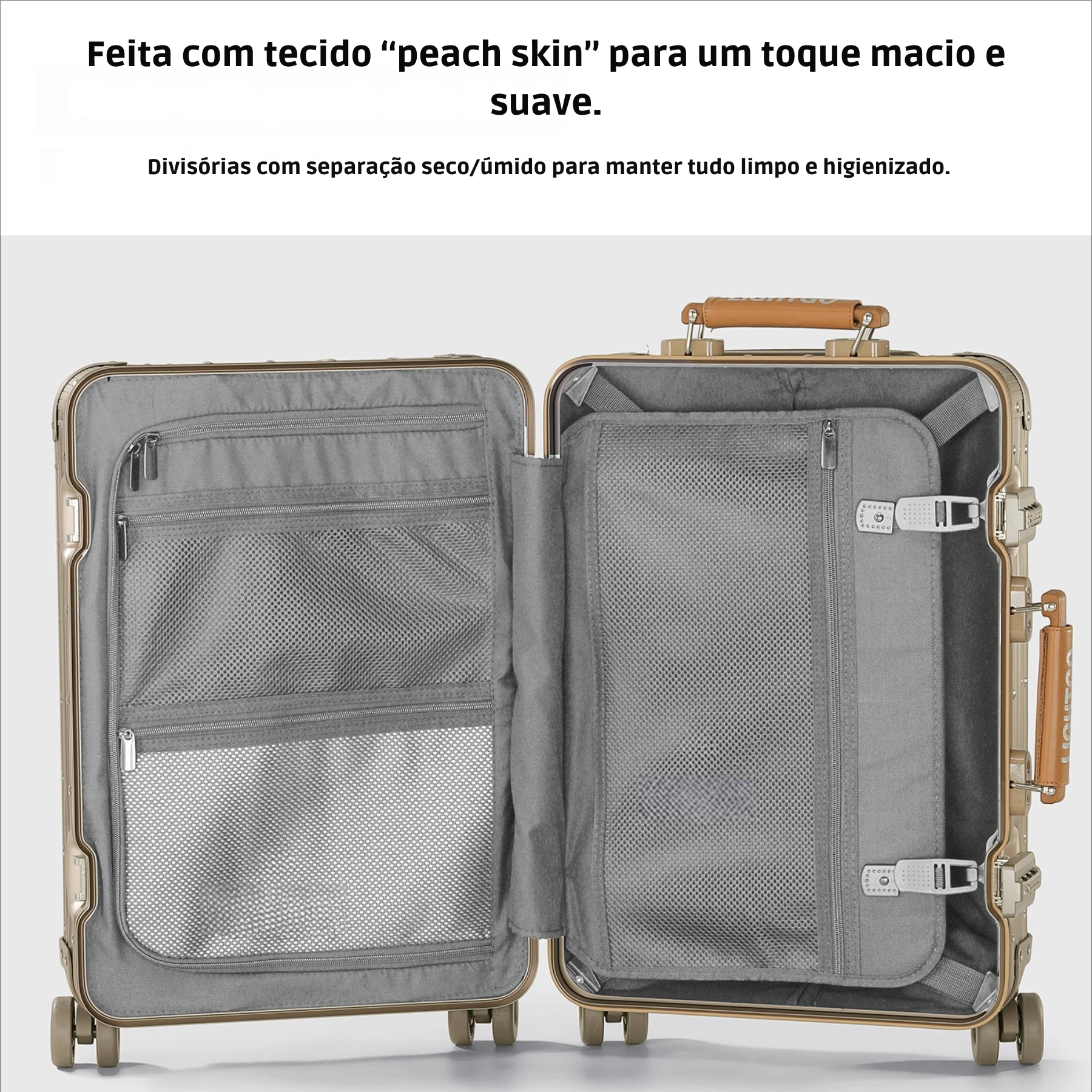 Mala de Bordo Feminina AeroMag 20" com Trava TSA