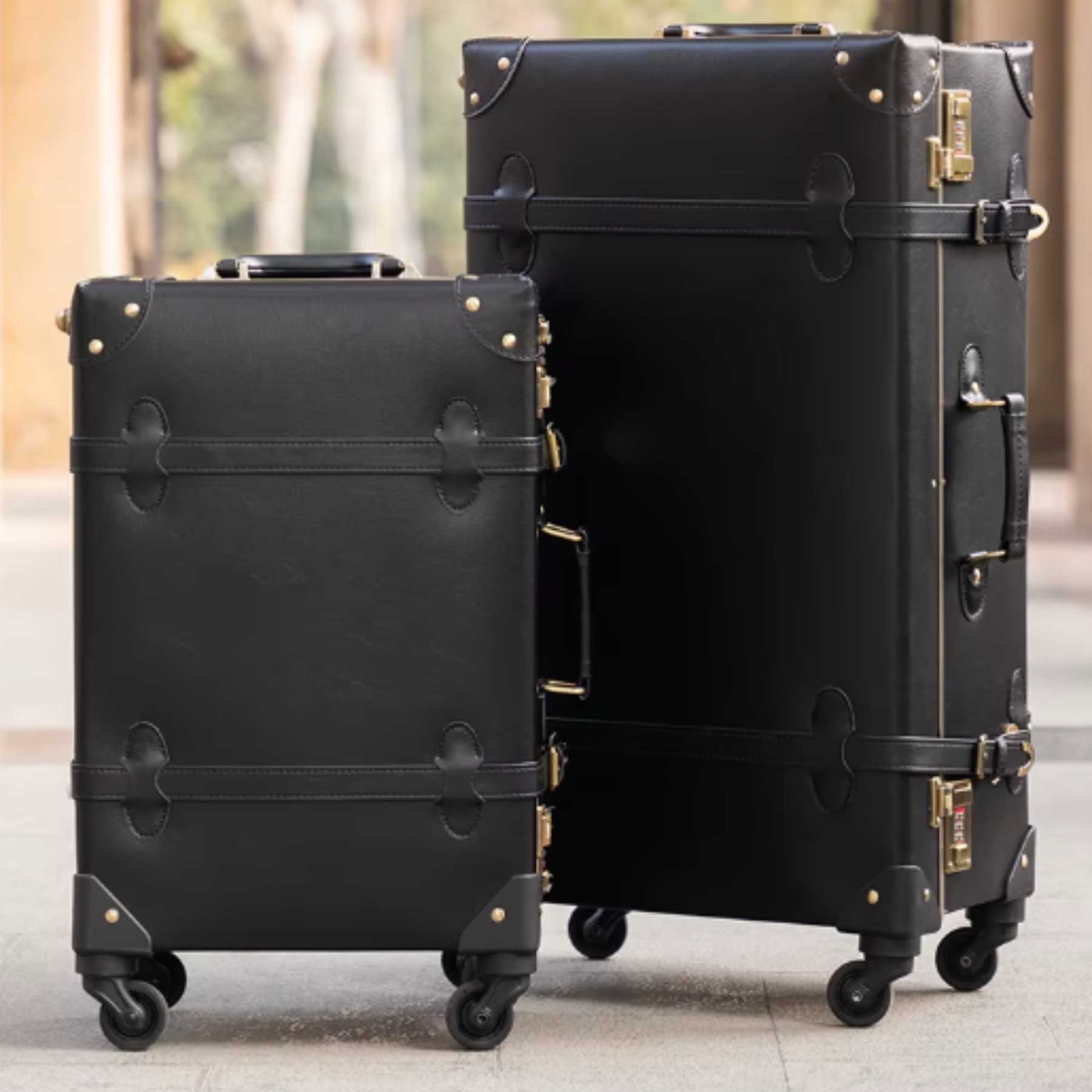 Kit Malas De Viagem Feminina BelleVoyag — PU Premium, TSA e Rodas 360°