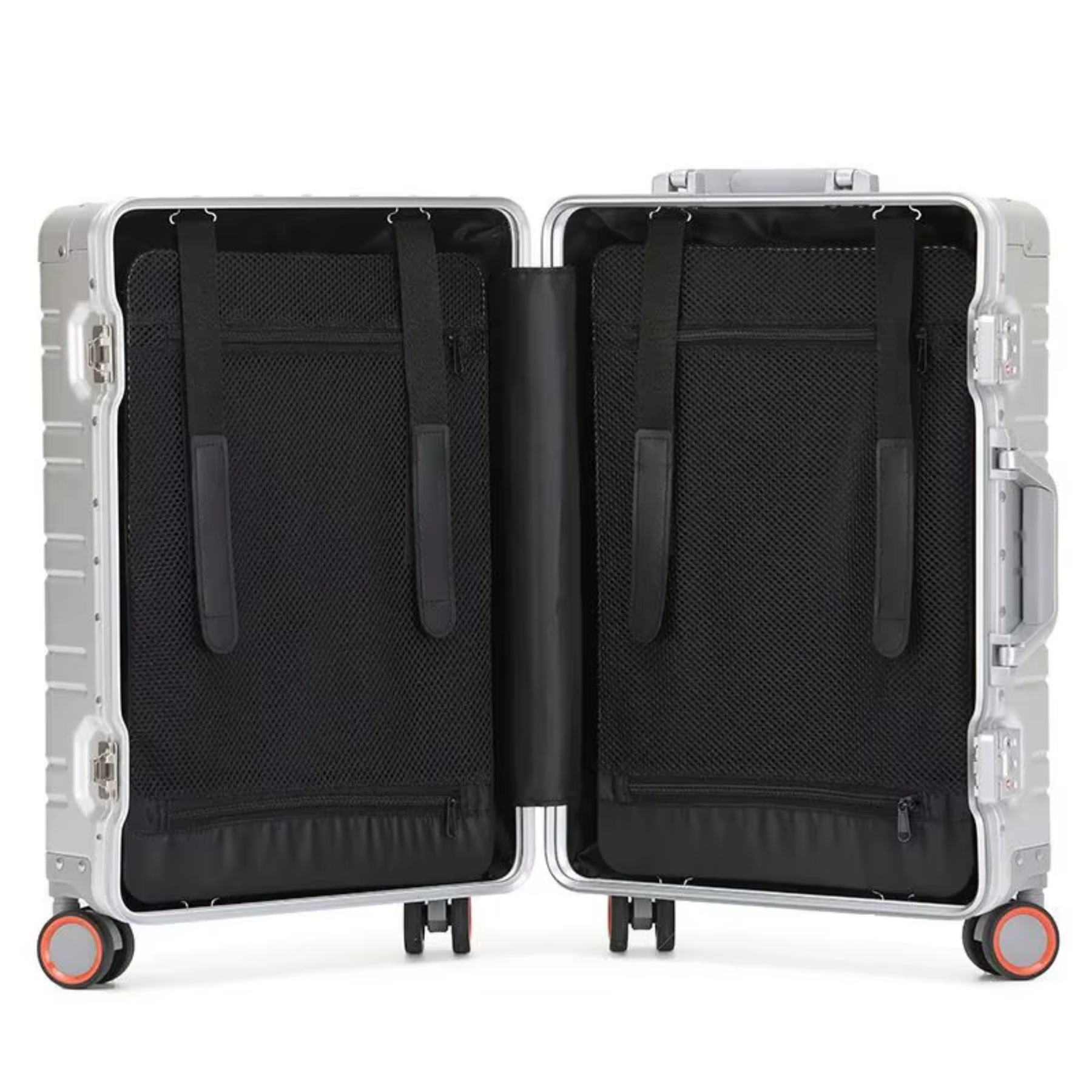 Mala AeroTrek prata premium de 20 polegadas usada como bagagem de bordo
