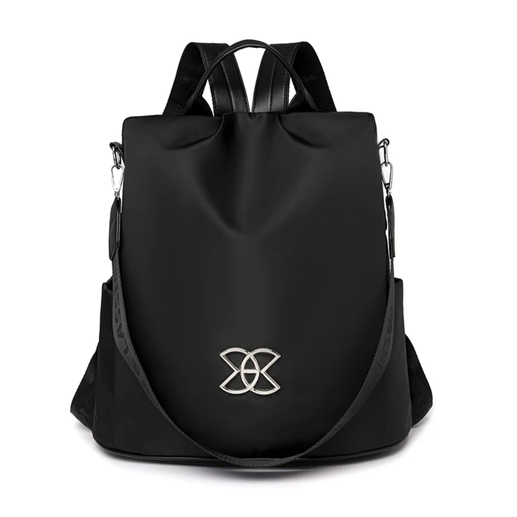 Mochila Bolsa Feminina StyleClass Preta + 2 Carteiras