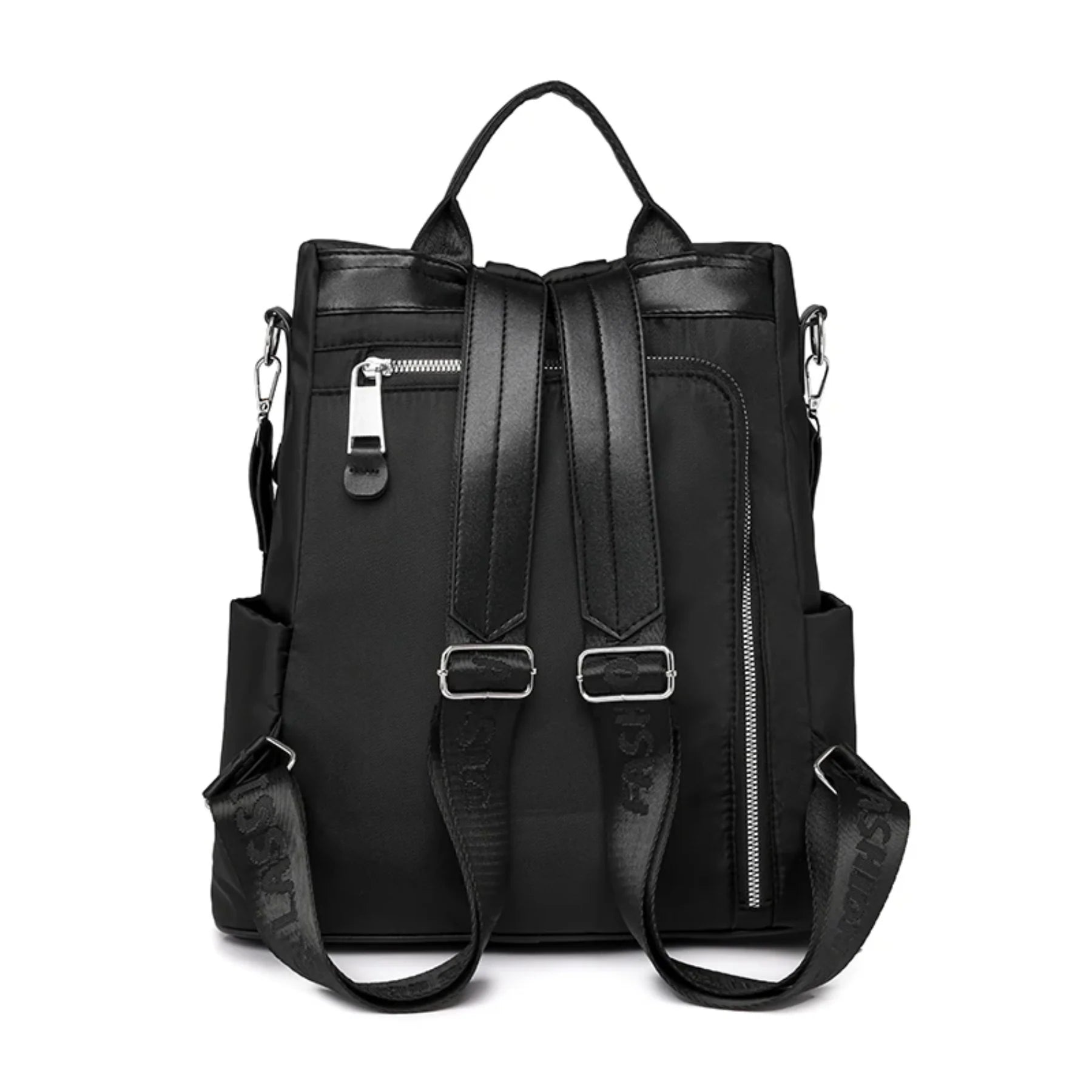 Mochila Bolsa Feminina StyleClass Preta + 2 Carteiras