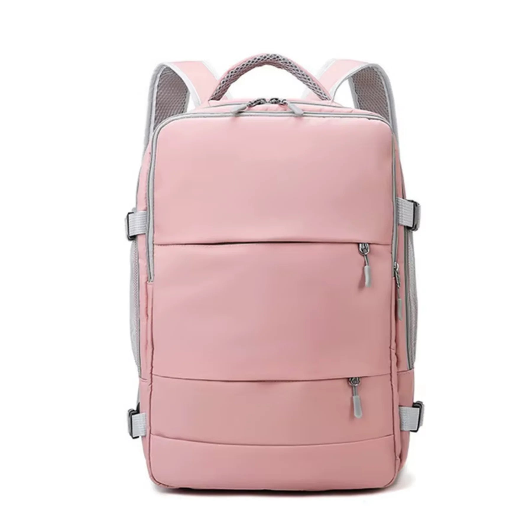 Mochila de Viagem Feminina TravelDream Rosa com USB e Porta-Notebook