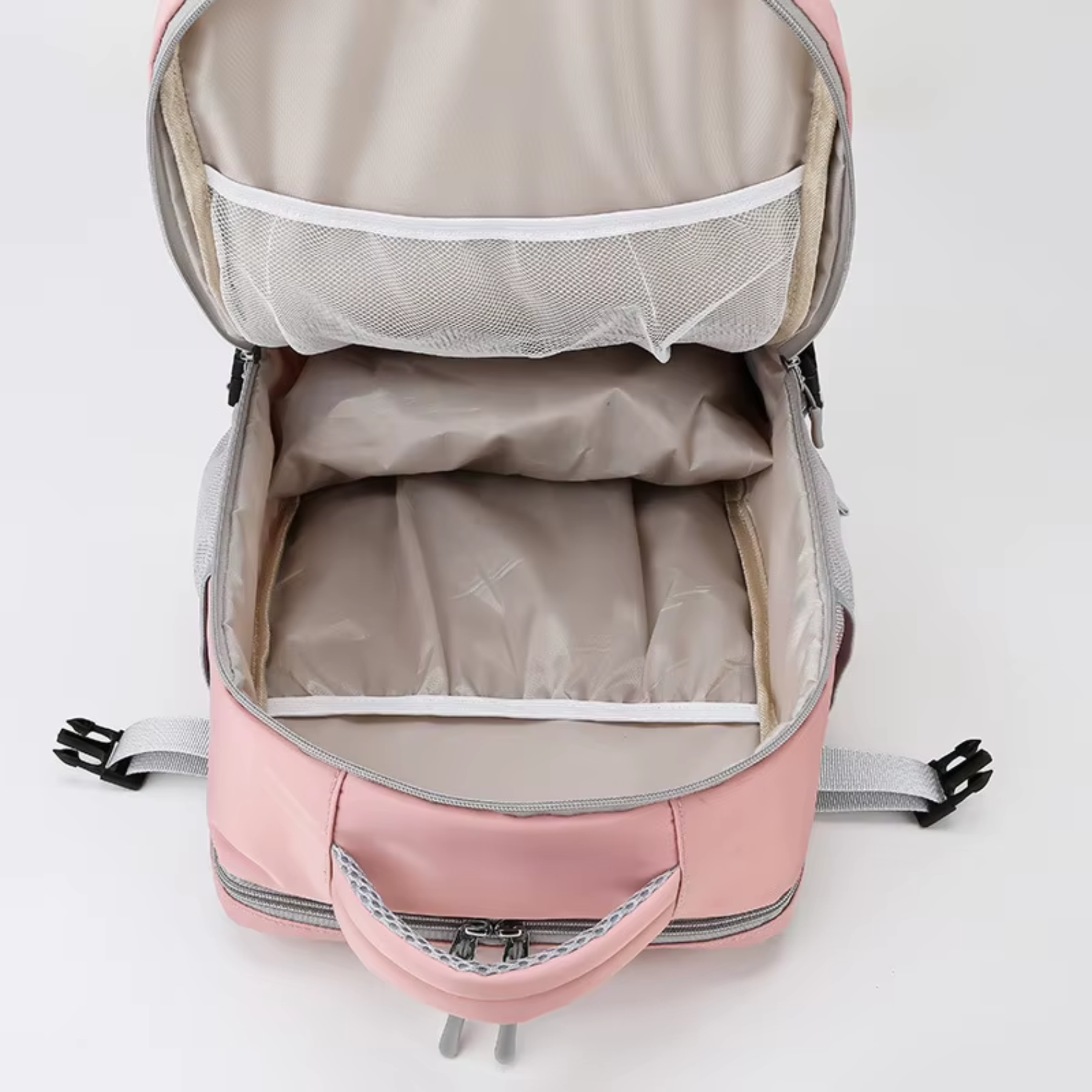 Mochila de Viagem Feminina Rosa TravelDream: Estilo e Conforto para Suas Aventuras