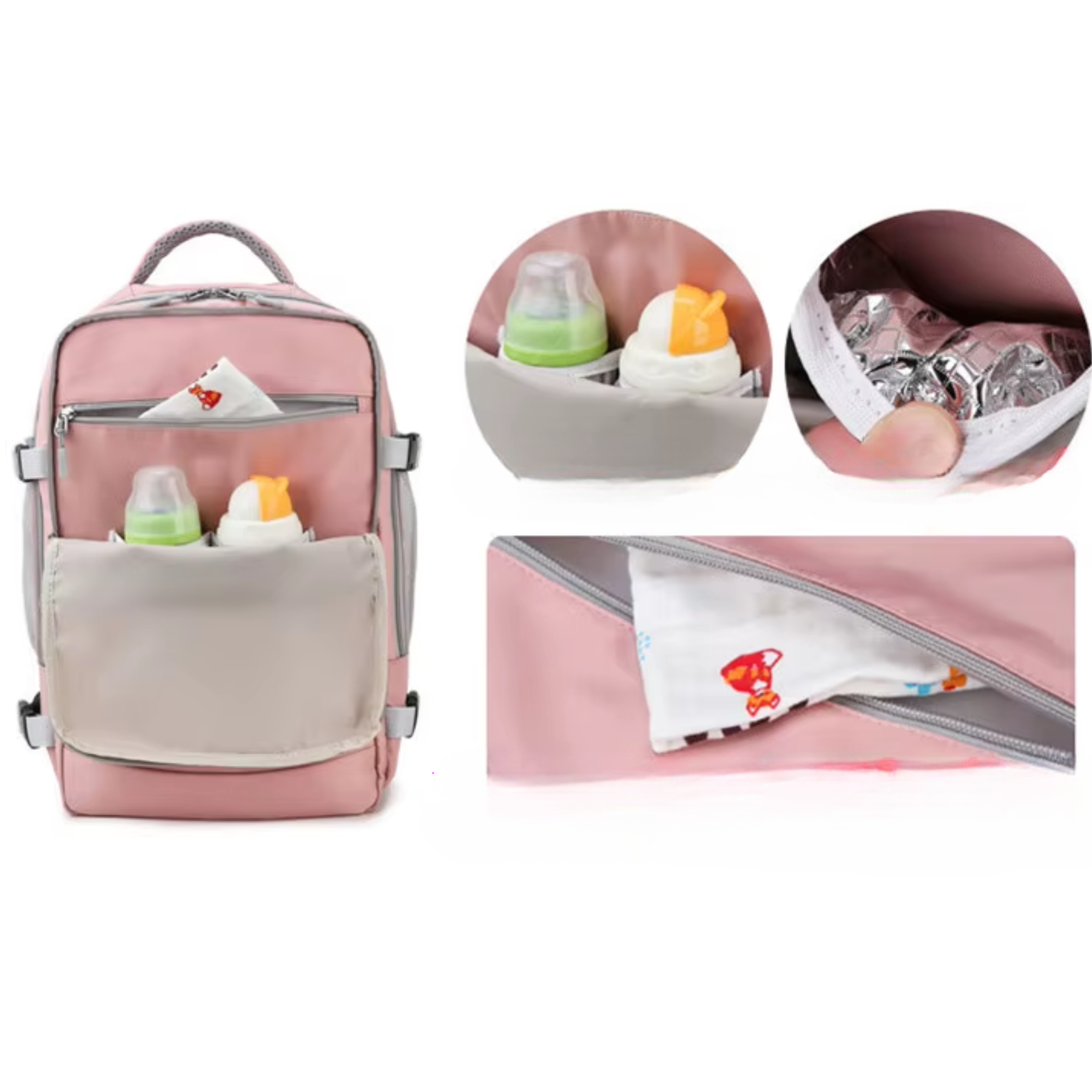 Mochila de Viagem Feminina Rosa TravelDream: Estilo e Conforto para Suas Aventuras