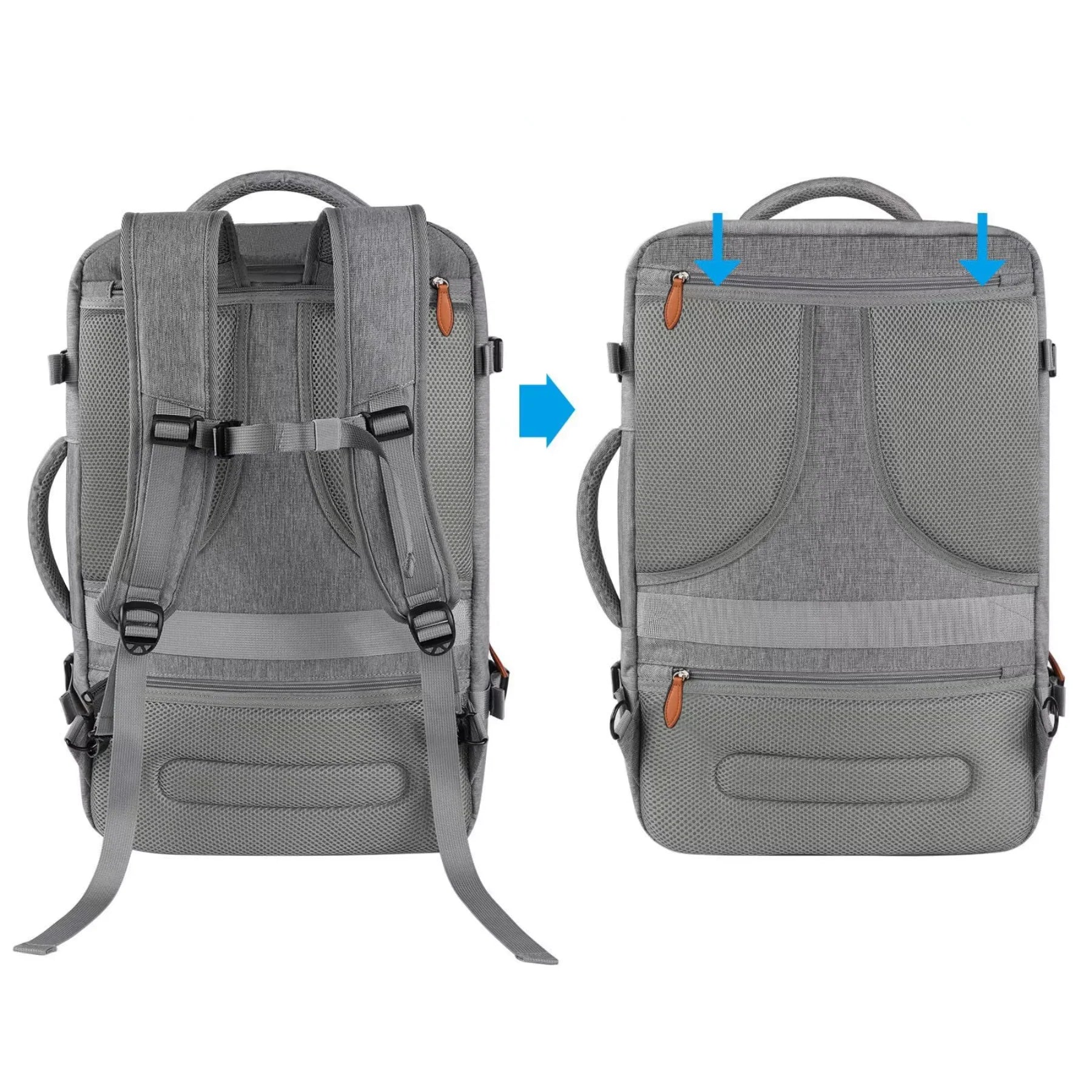 Mochila de Viagem Masculina Grande + Kit 3 Necessaires TravelMaster – Prática e Resistente