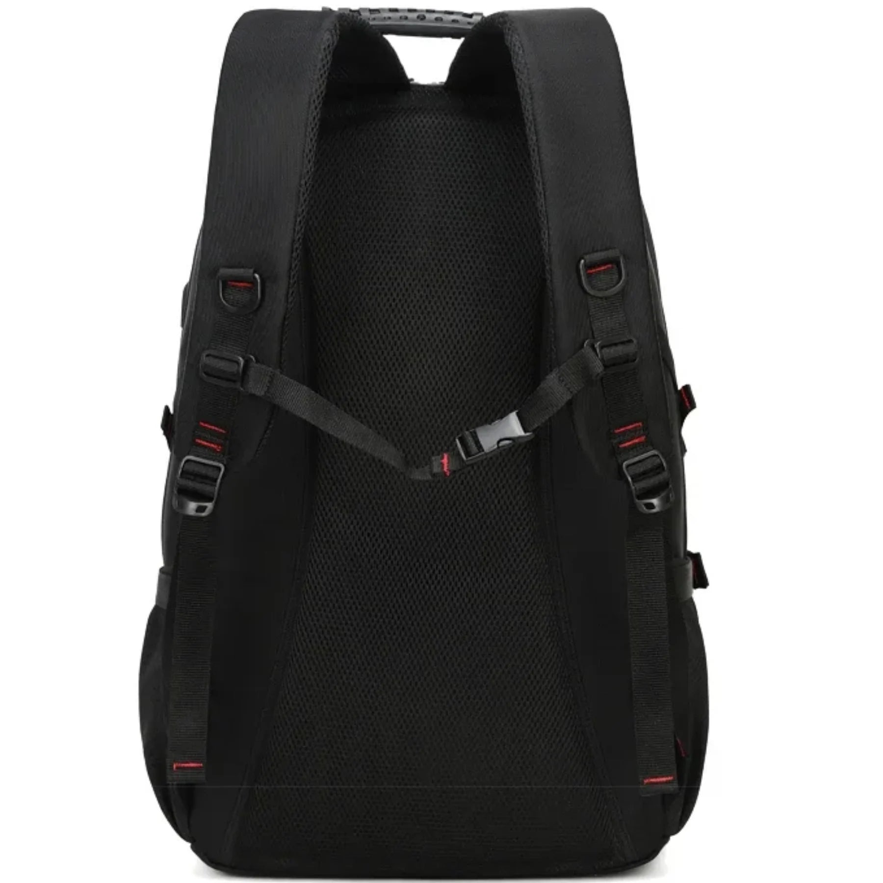 Compartimento exclusivo para sapatos da mochila de viagem feminina Trailblazer preta